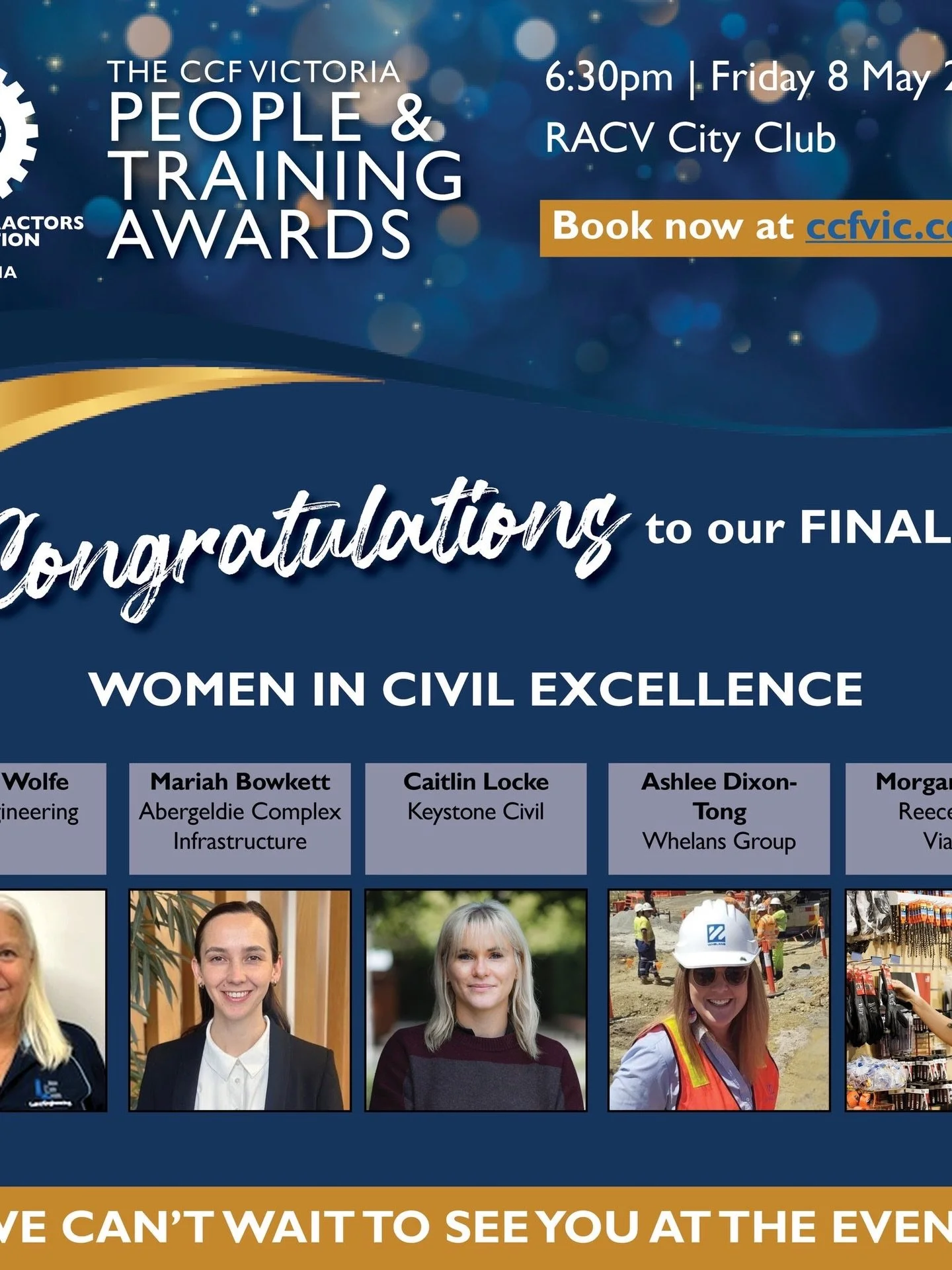 Proud Moment for Our Team

We&rsquo;re excited to share that several members of our team have been named finalists in the 2026 CCF Victoria People &amp; Training Awards.

These awards recognise excellence, leadership and commitment across Victoria&rs