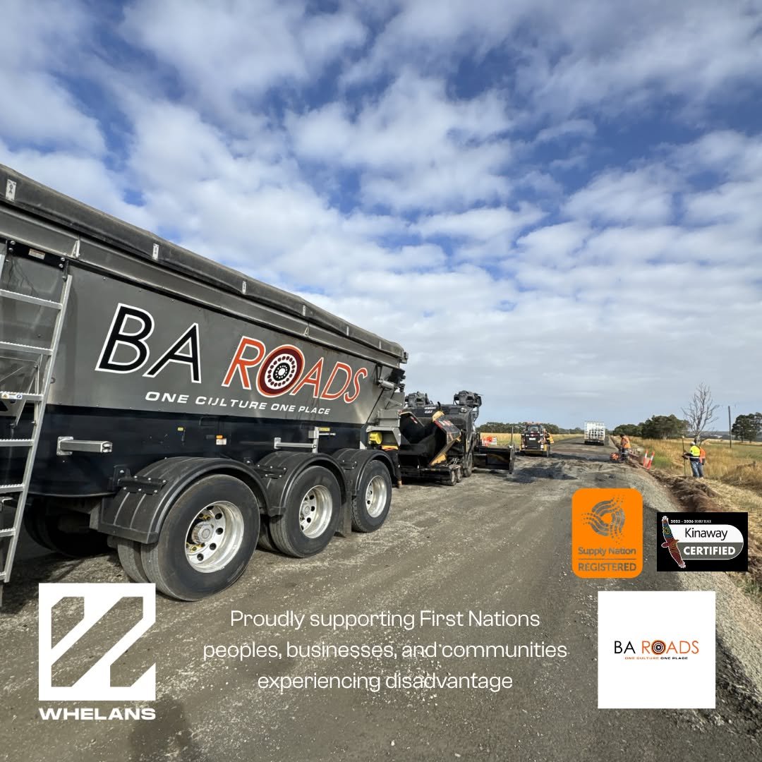 Proud moment for the Cobden-Stonyford Road Upgrade project team.

We&rsquo;ve officially surpassed 50% of total project spend in social procurement, including Aboriginal businesses (target 3%) &mdash; an outcome VIDA Roads has confirmed is virtually 