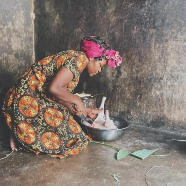 Vicky Preparing Chicken