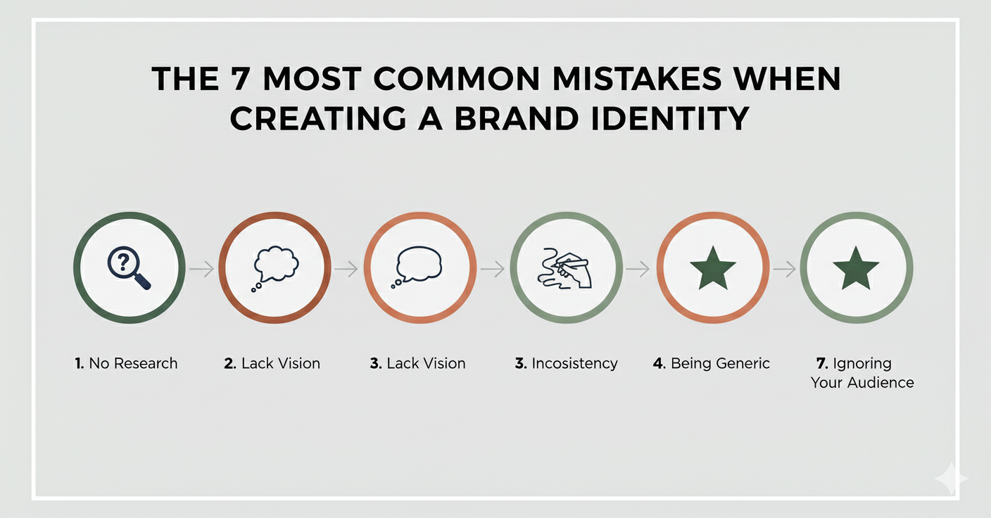 The 7 Most Common Mistakes When Creating a Brand Identity