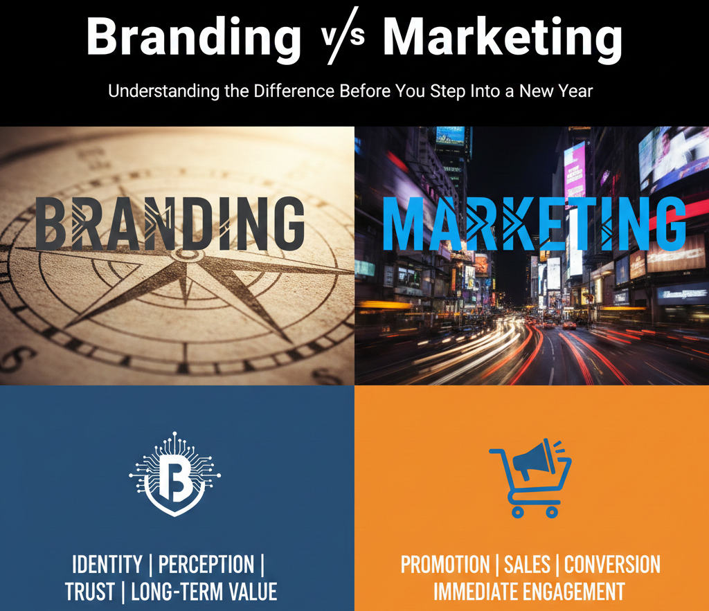 Branding vs Marketing — Understanding the Difference Before You Step Into a New Year
