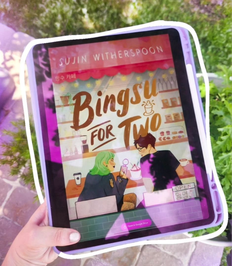 SO excited to be on @sujinwitherspoon's street team to help launch BINGSU FOR TWO. The cover went live a few days ago, and its STUNNING (guys a little birdy told me there will be gold foil on it AHHHH) 

Cover Artist: Jen Keenan
Cover Designer: Marci