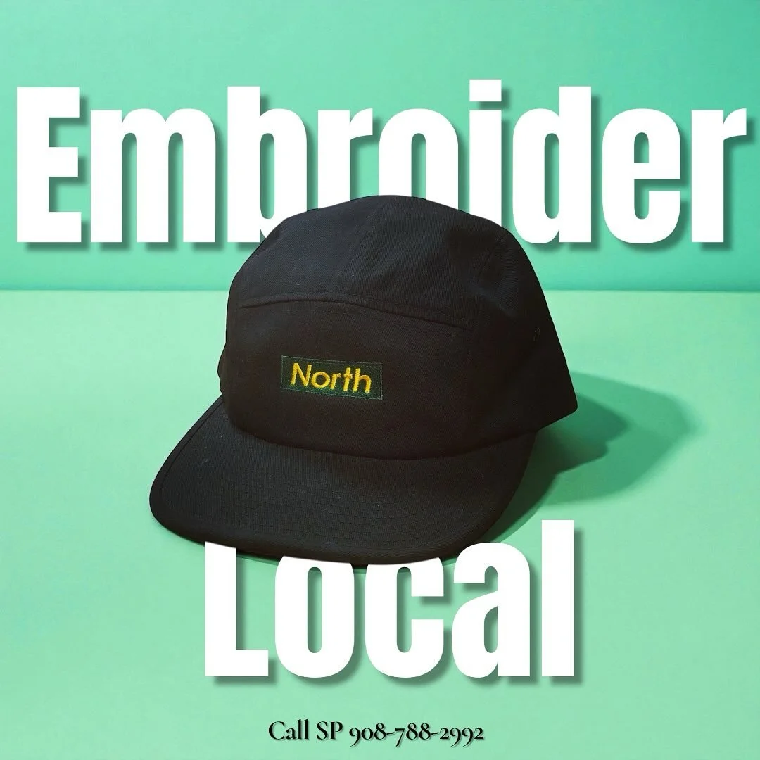 Embroider local at Sneakers Plus in Flemington. Any Logo, No Problem.