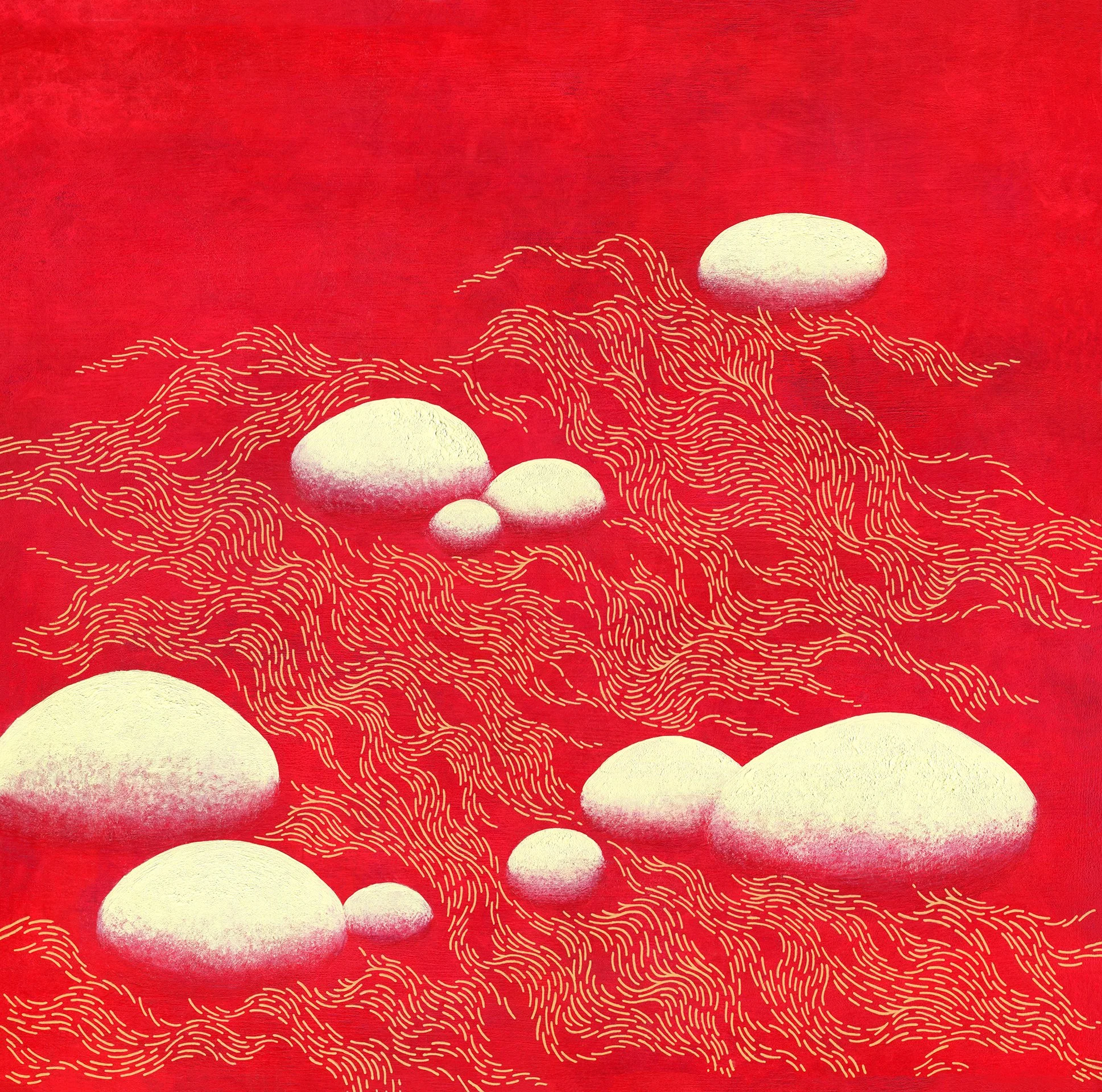 Ephemeral . 2025 . Acrylic on Wood Panel . 16 x 16 [in] . Sold . $1200