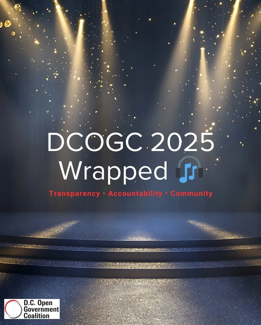 DCOGC 2025 Wrapped 🎧
 From educating reporters on arrest data to fighting secret government meetings, this year was about showing up for transparency &mdash; even when it wasn&rsquo;t easy.
We protected public archives, defended access to informati