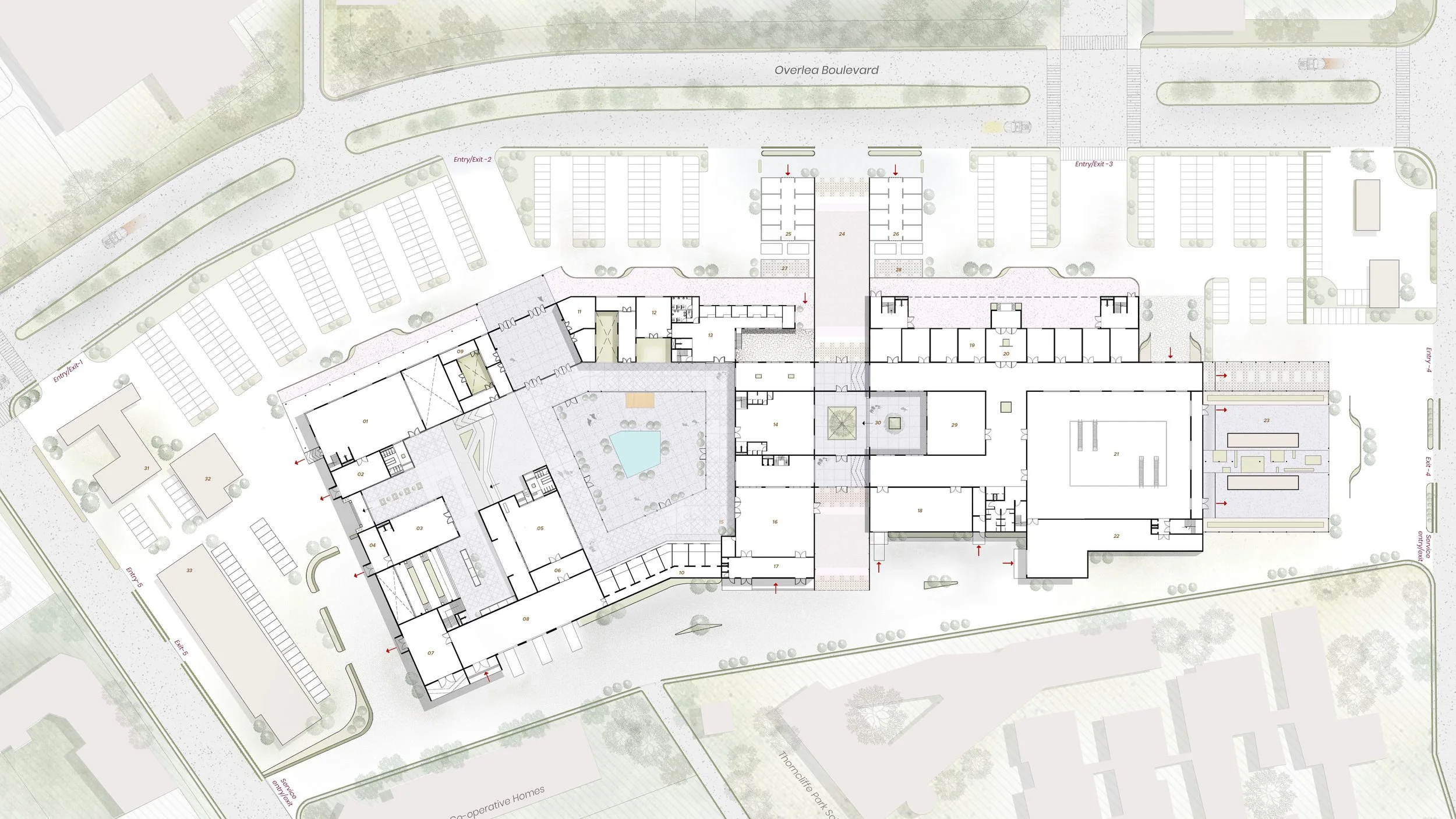 Site plan: Food &amp; Cultural Centre