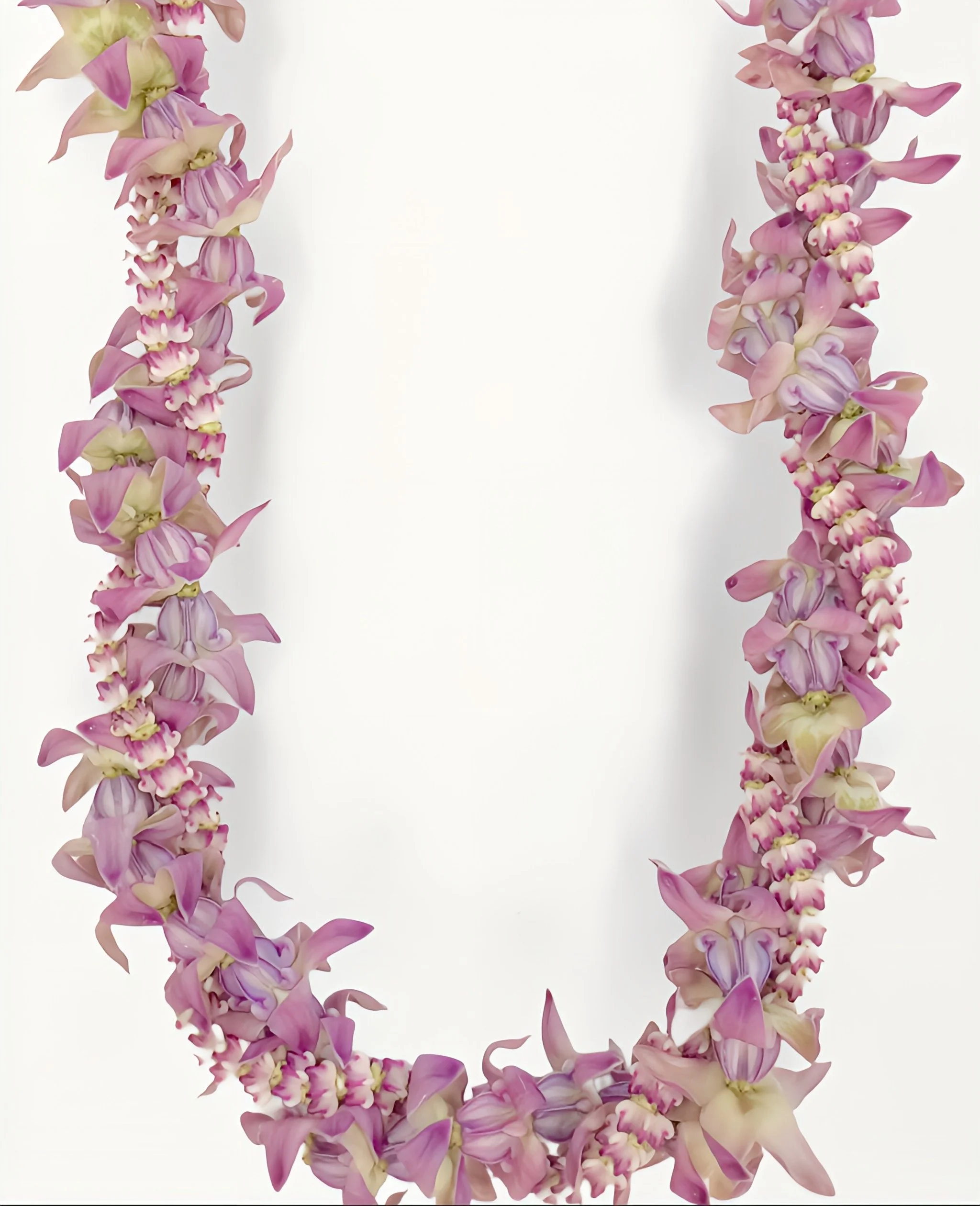Mini Crown Flower Twisted w/ Single Strand Lavender