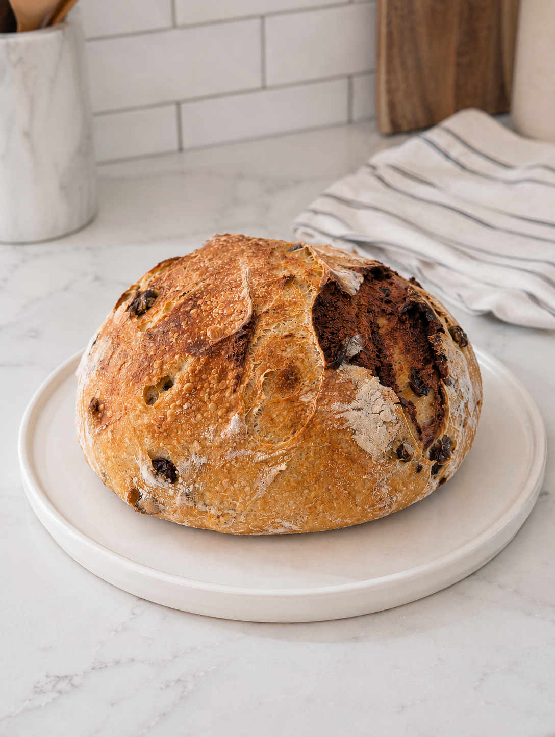 Cinnamon Raisin Sourdough Boule