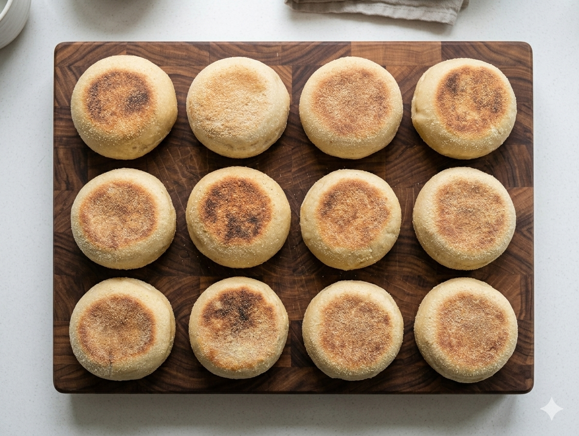 Sourdough English Muffins