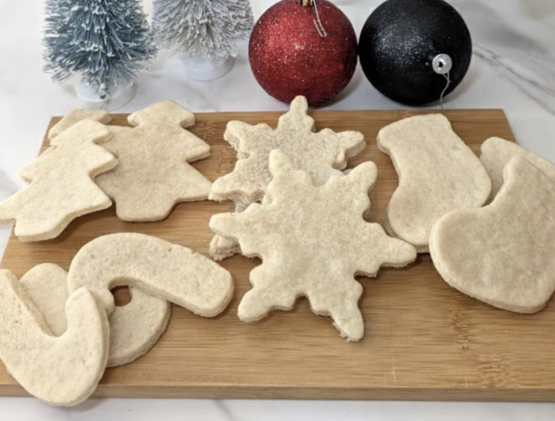 Vegan Holiday Sugar Cookies - Undecorated