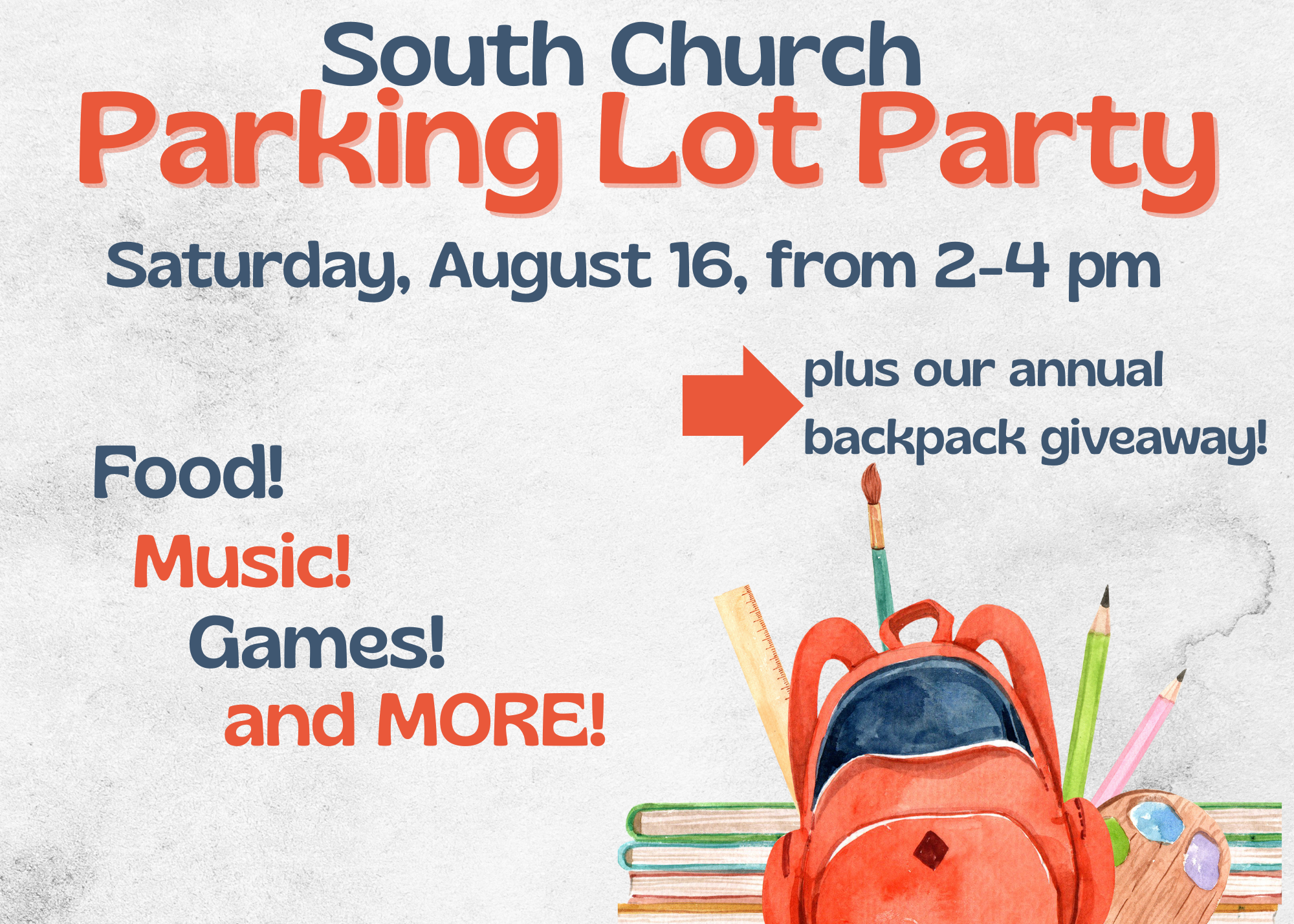 Parking Lot Party With Backpacks!