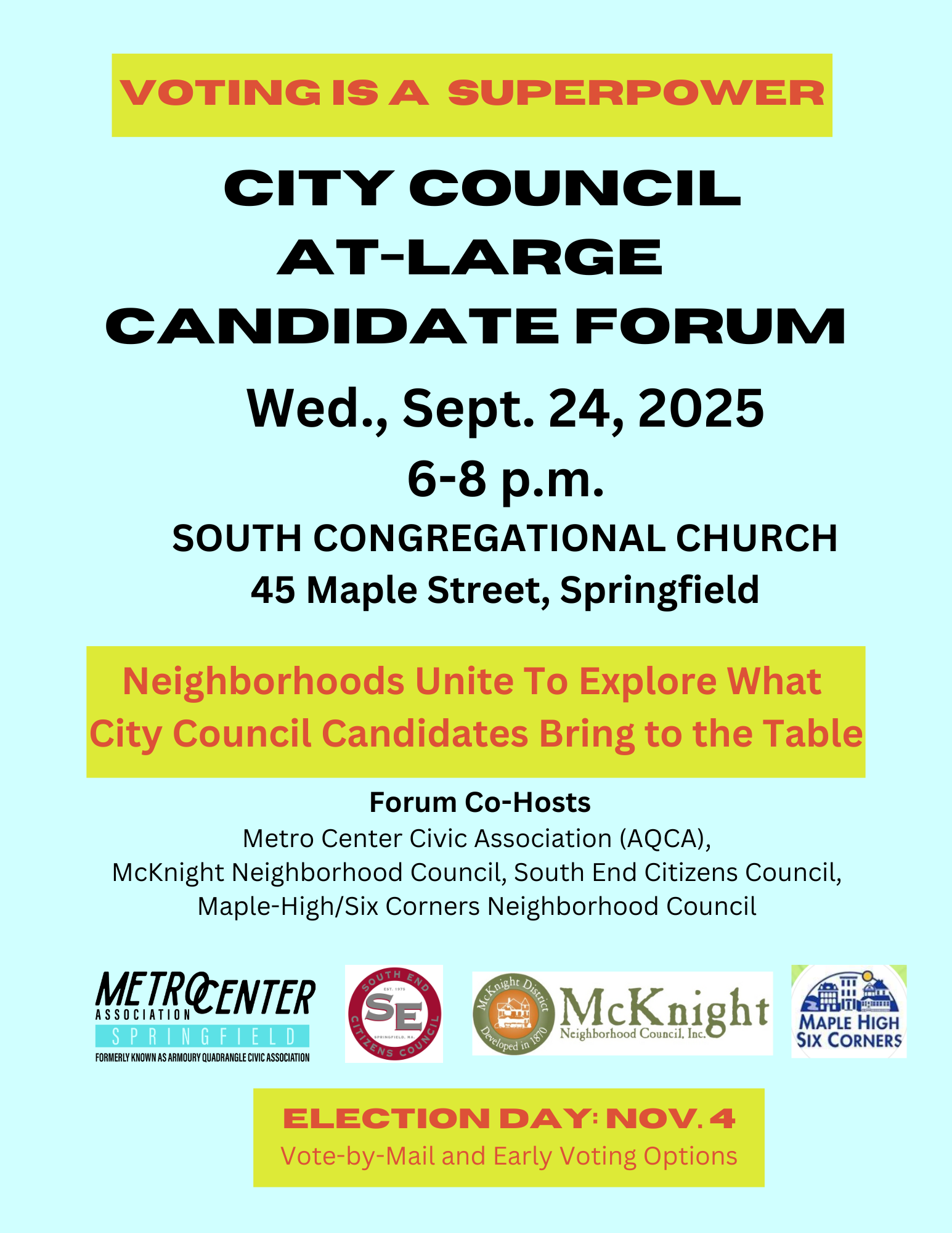 City Council At-Large Candidate Forum