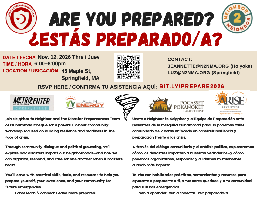 Community Resource Workshop: “Are You Prepared?”