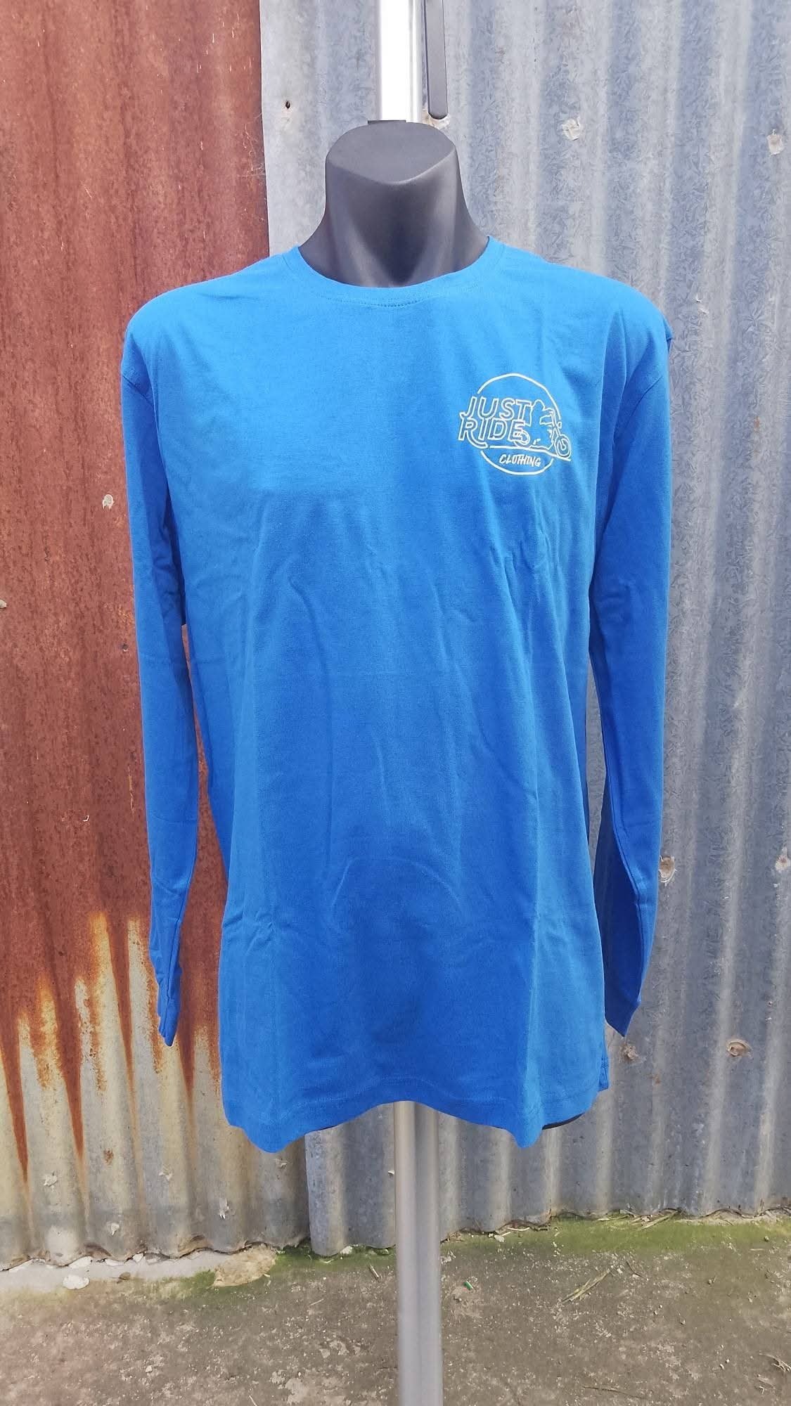 Long Sleeve Shirt Harley Logo Front and Back