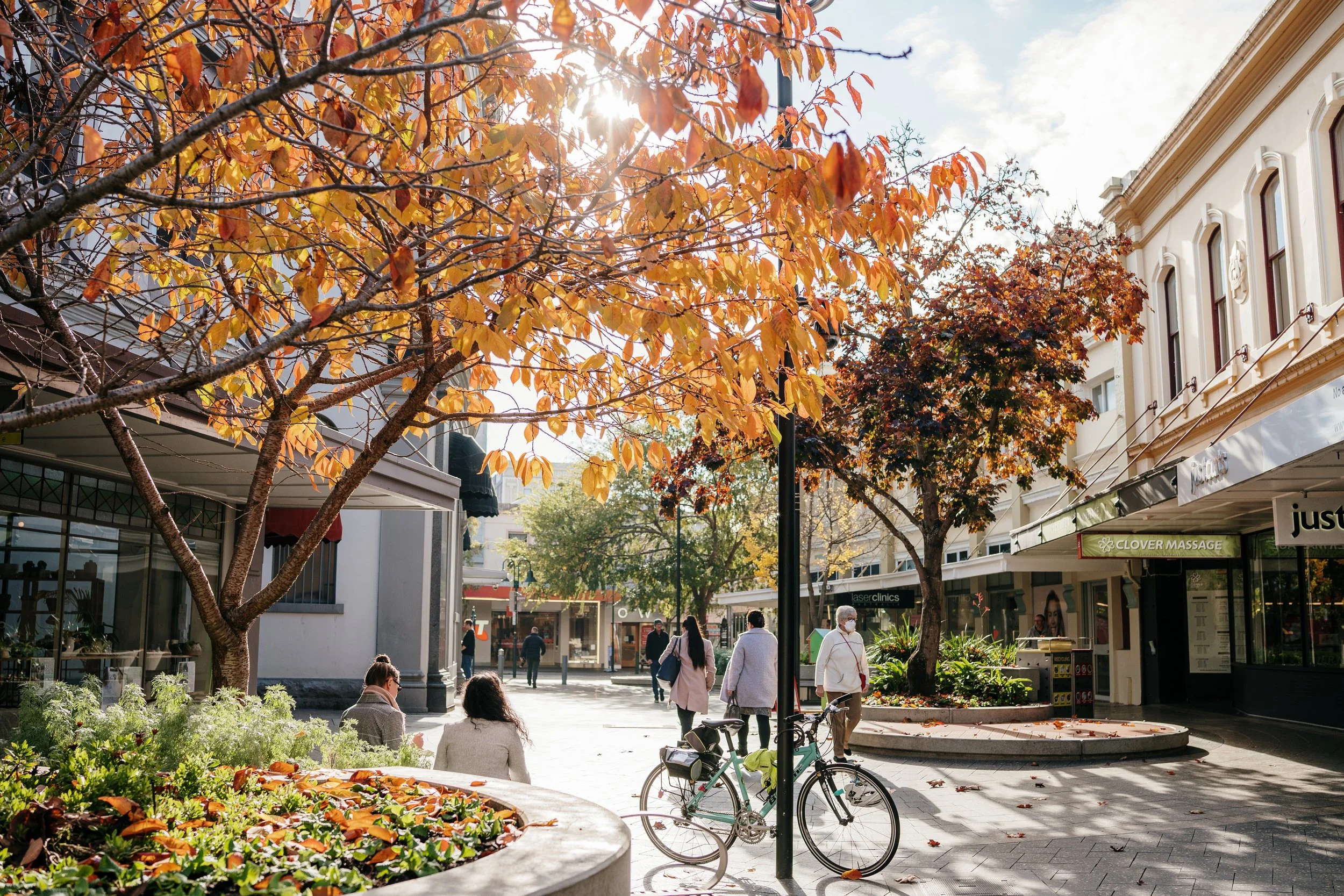 Things to do in Launceston | ART Hotel on York | People walking through the Quadrant Mall in autumn