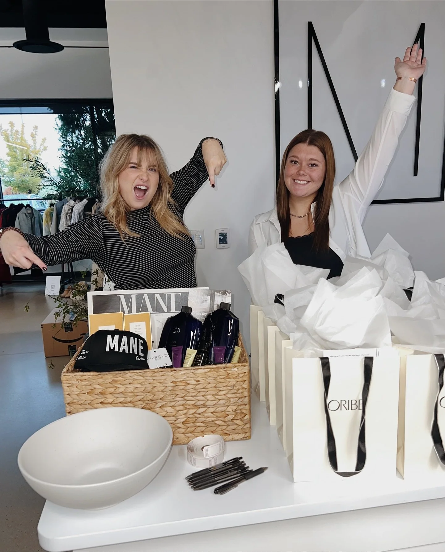 THE MANE EVENT IS HAPPENING RIGHT NOW TILL 3PM!
Come say hi and enjoy free goodie bags, Botox, piercings, hat making, a closet sale, and don’t forget to enter our giveaway too!!