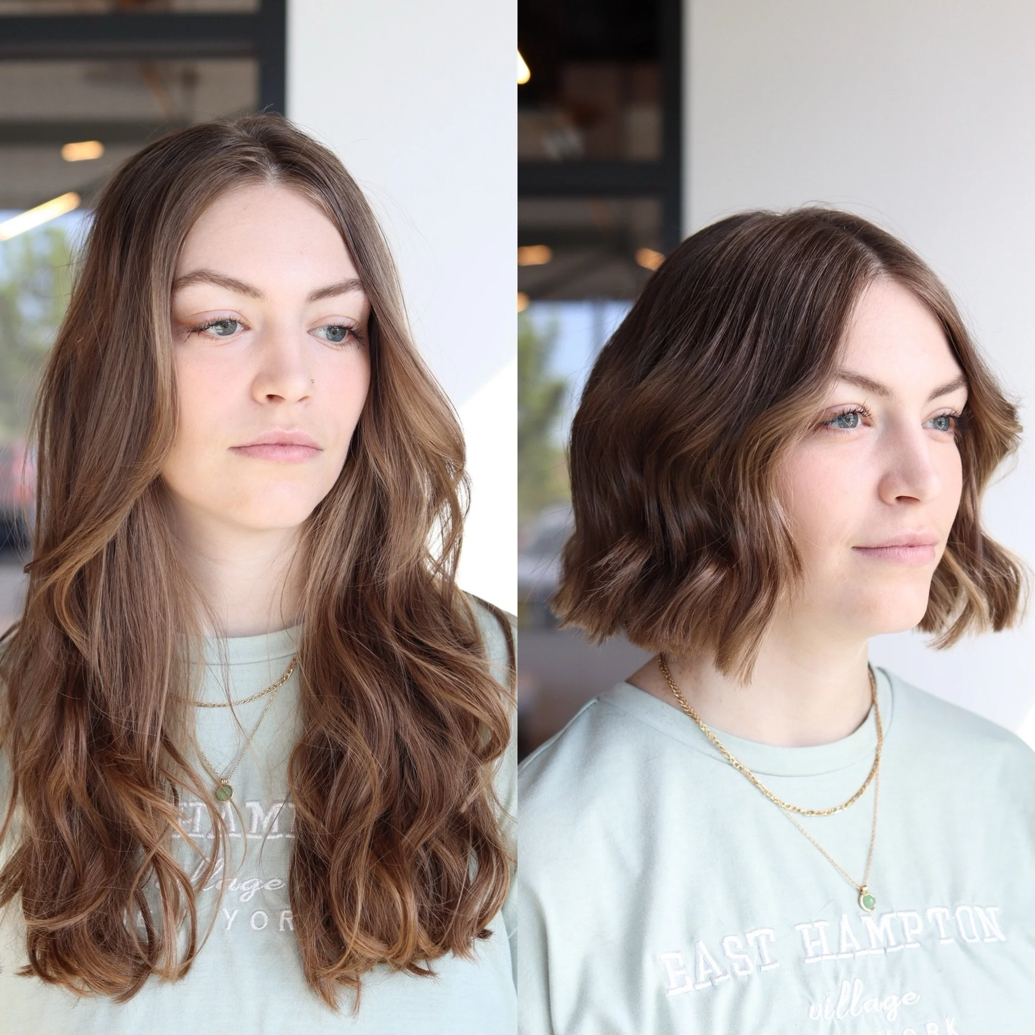 Big chop, fresh start ✂️🤍

A perfect debut to the warmer weather. Some girls want long hair &amp; some girls want it CHOPPED! And we&rsquo;re obsessed with both. 

Schedule your summer reset at MANE and call/text 208.817.1683!

#hairtransformation #