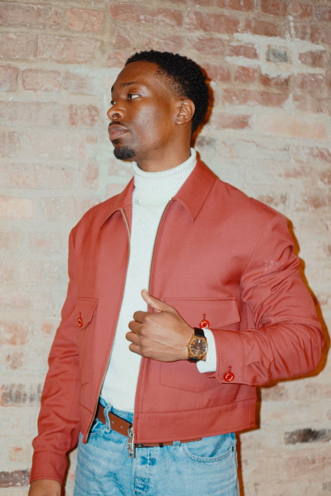 THE BRUNO CROPPED JACKET IN UOMI BURRARI