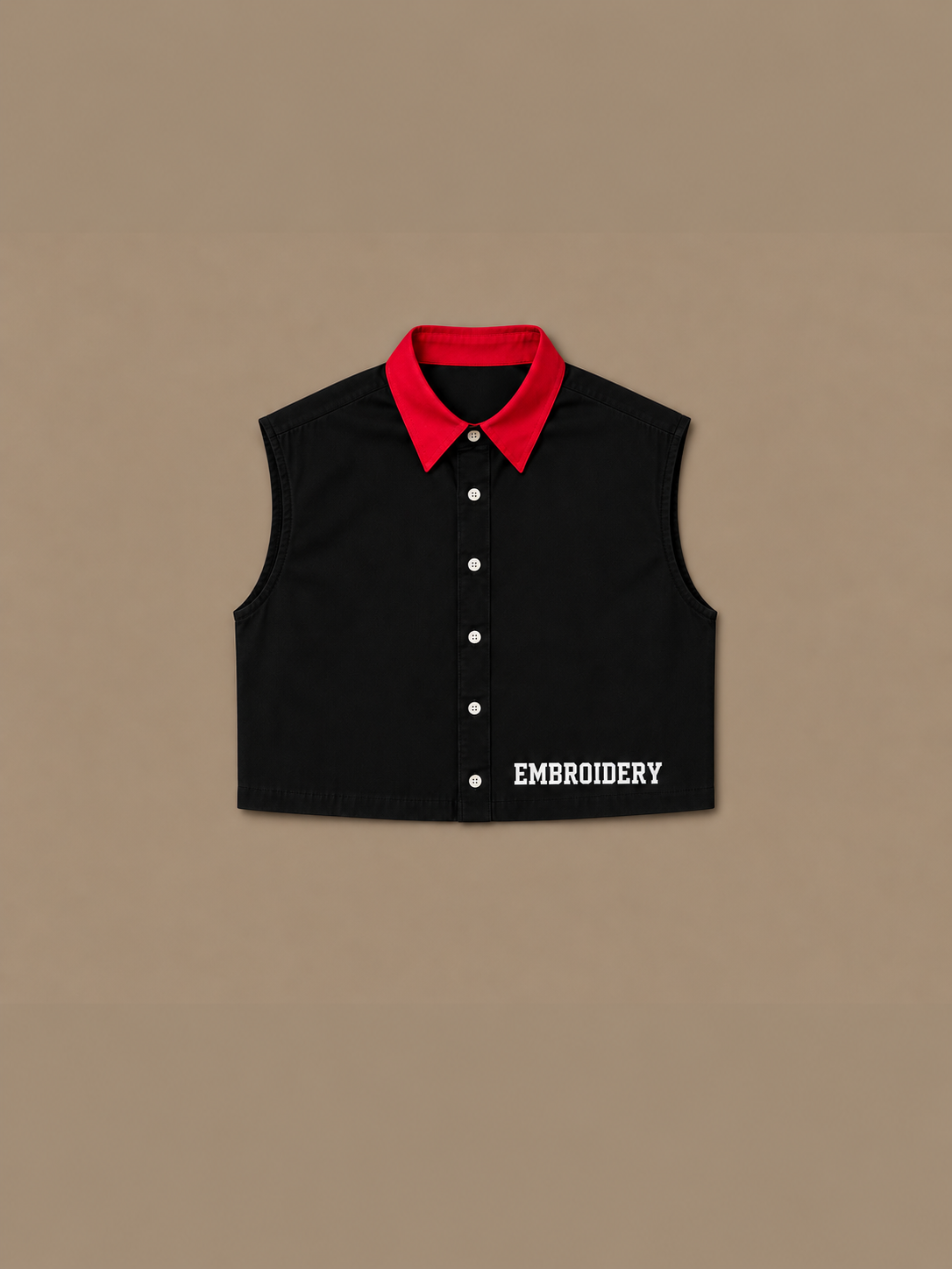 Georgia Cropped Sleeveless Shirt - MEN