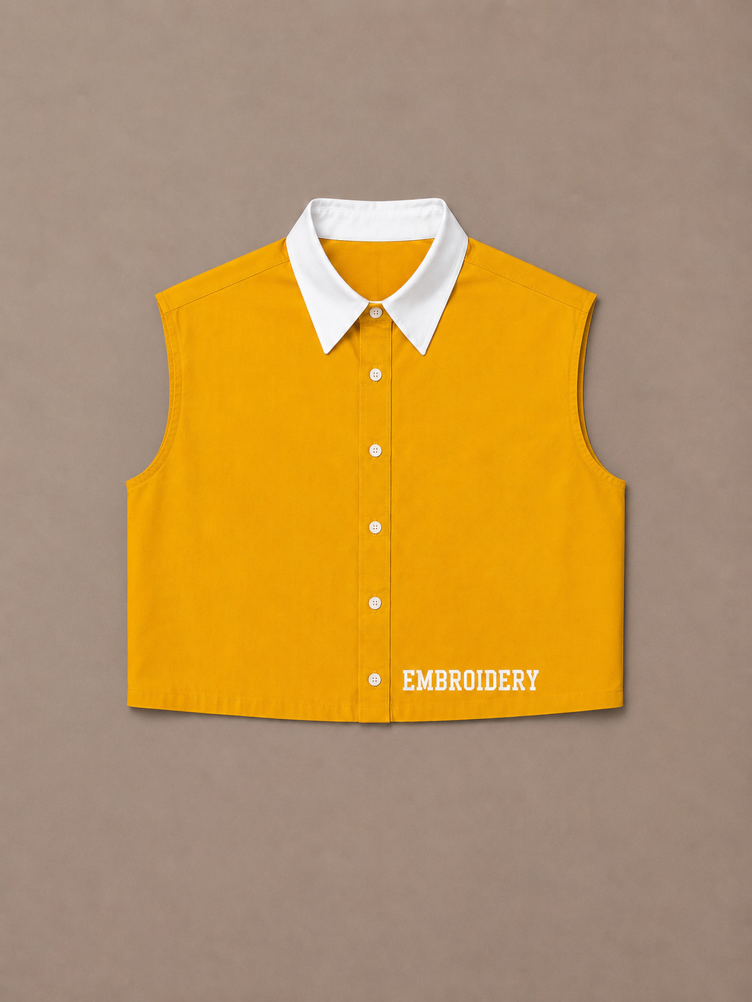 Ann Arbor Cropped Sleeveless Cotton Shirt - MEN