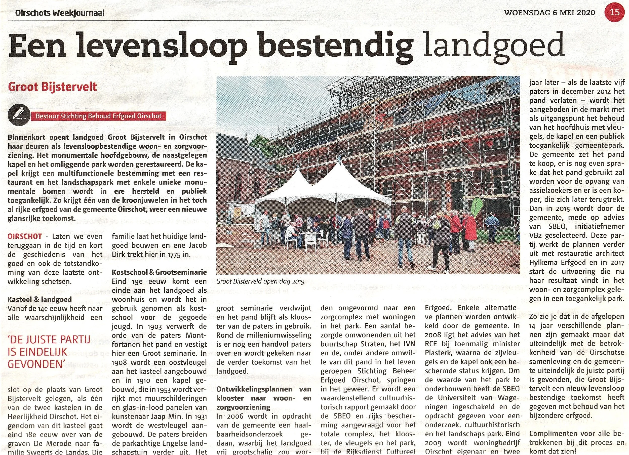 Pers Groot Bijsterveld 6 mei 