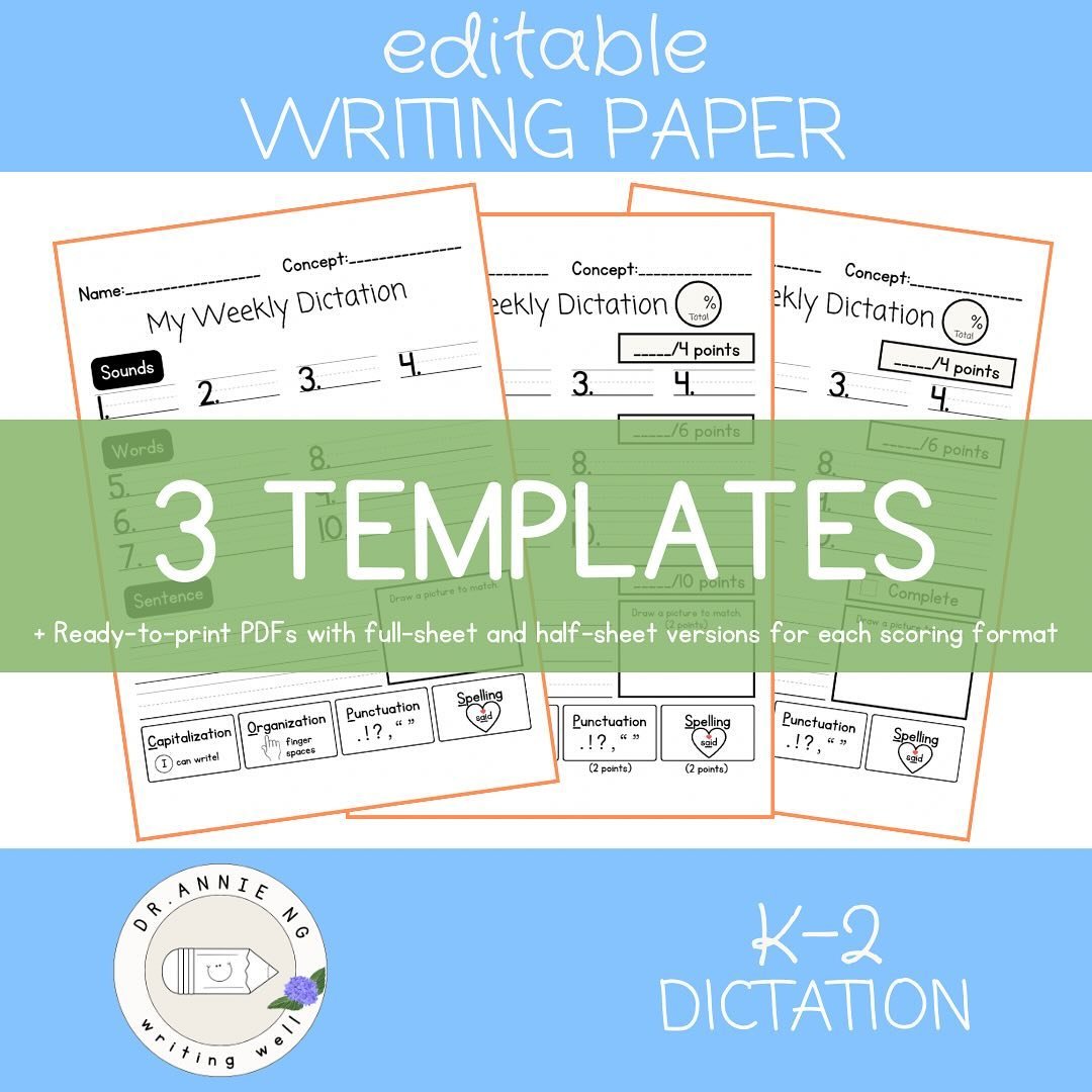 Emergent writers develop important transcription skills in the early years.  As they jot down approximations of what they hear, their brains are hard at work, growing in efficiency and automaticity with sound-symbol relationships.  By encoding langua
