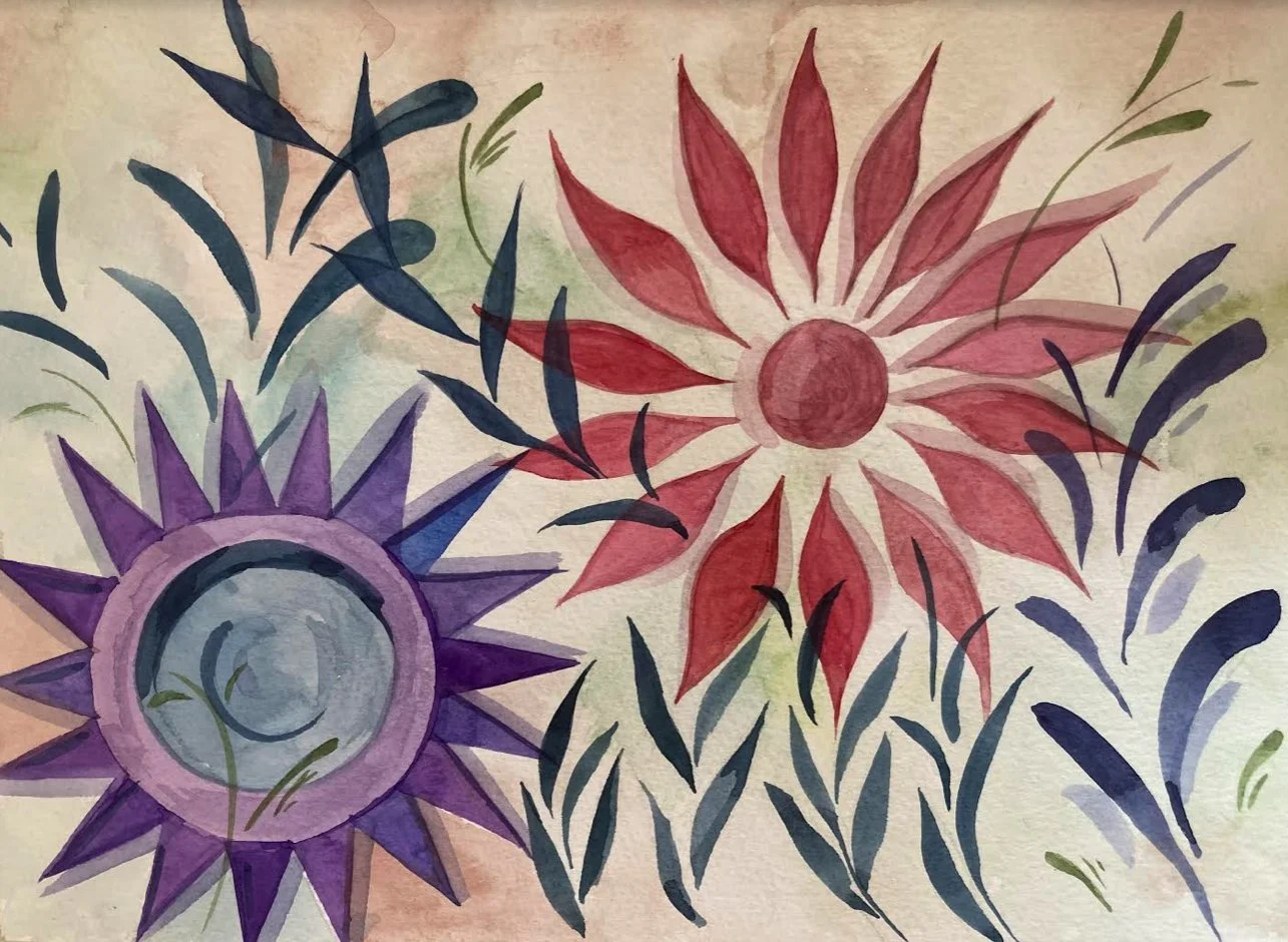 Reflections on the water with floating patterns 02