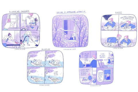 These are some of the Instagram Illustrations on Fran's Instagram Profile.