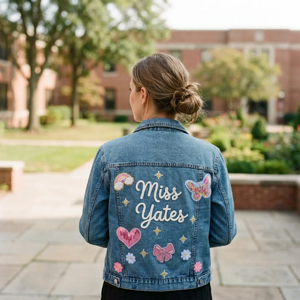 Adult Embroidered Name + 7 Patches