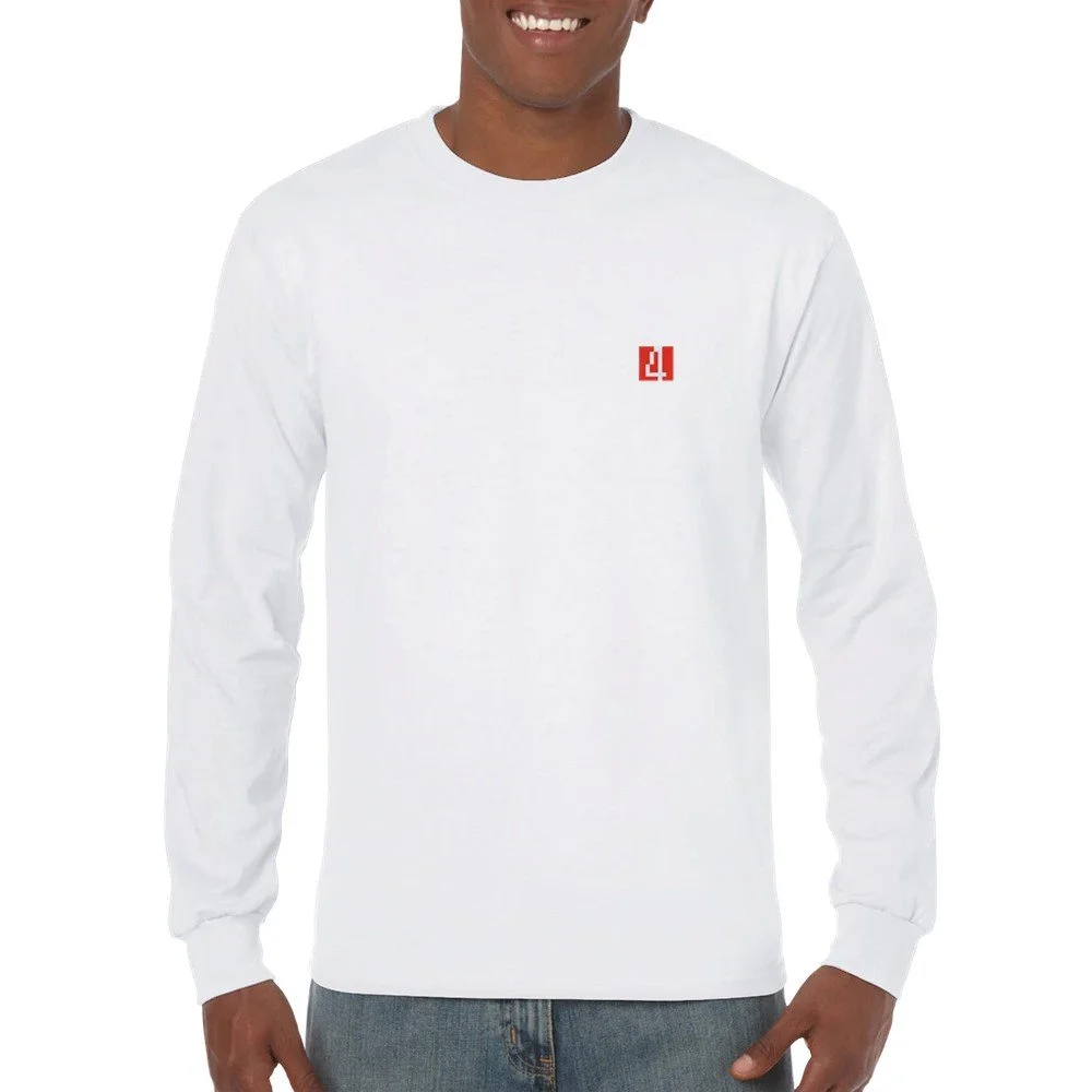 ★ILLIGO★ Lettering Tie Long Sleeve White LETTERING TIE LONG SLEEVE WHITE - illigo | 60% - Asian