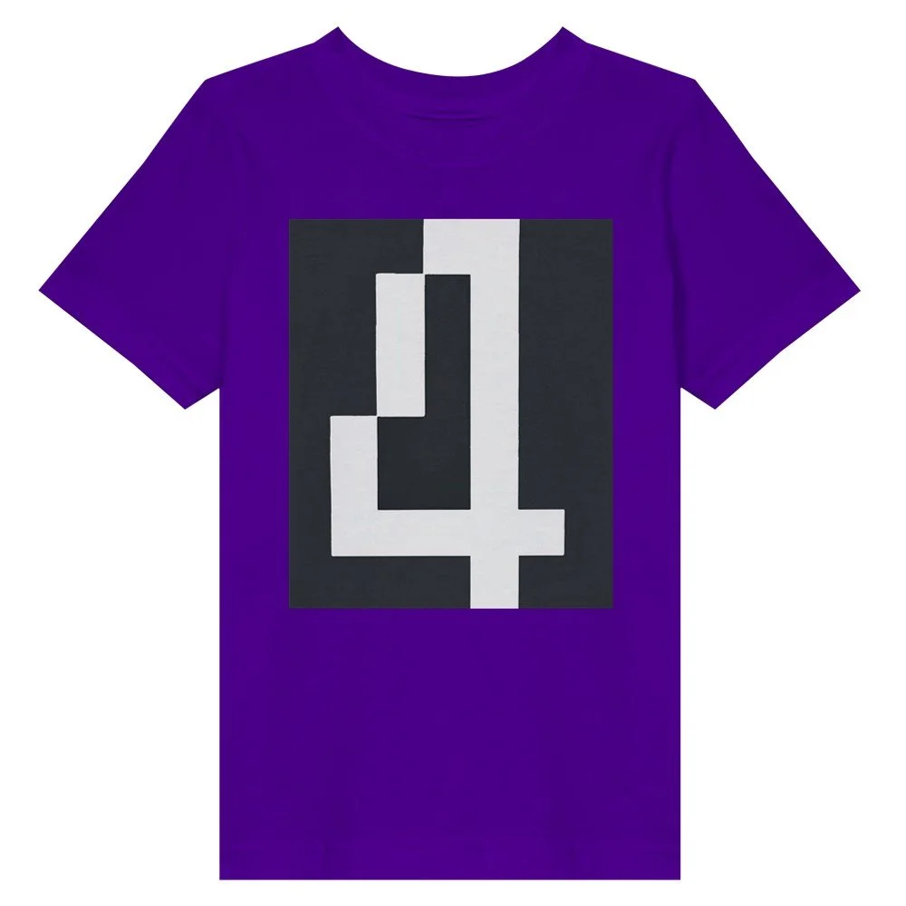 Toddler Fine Jersey T-Shirt large black front print