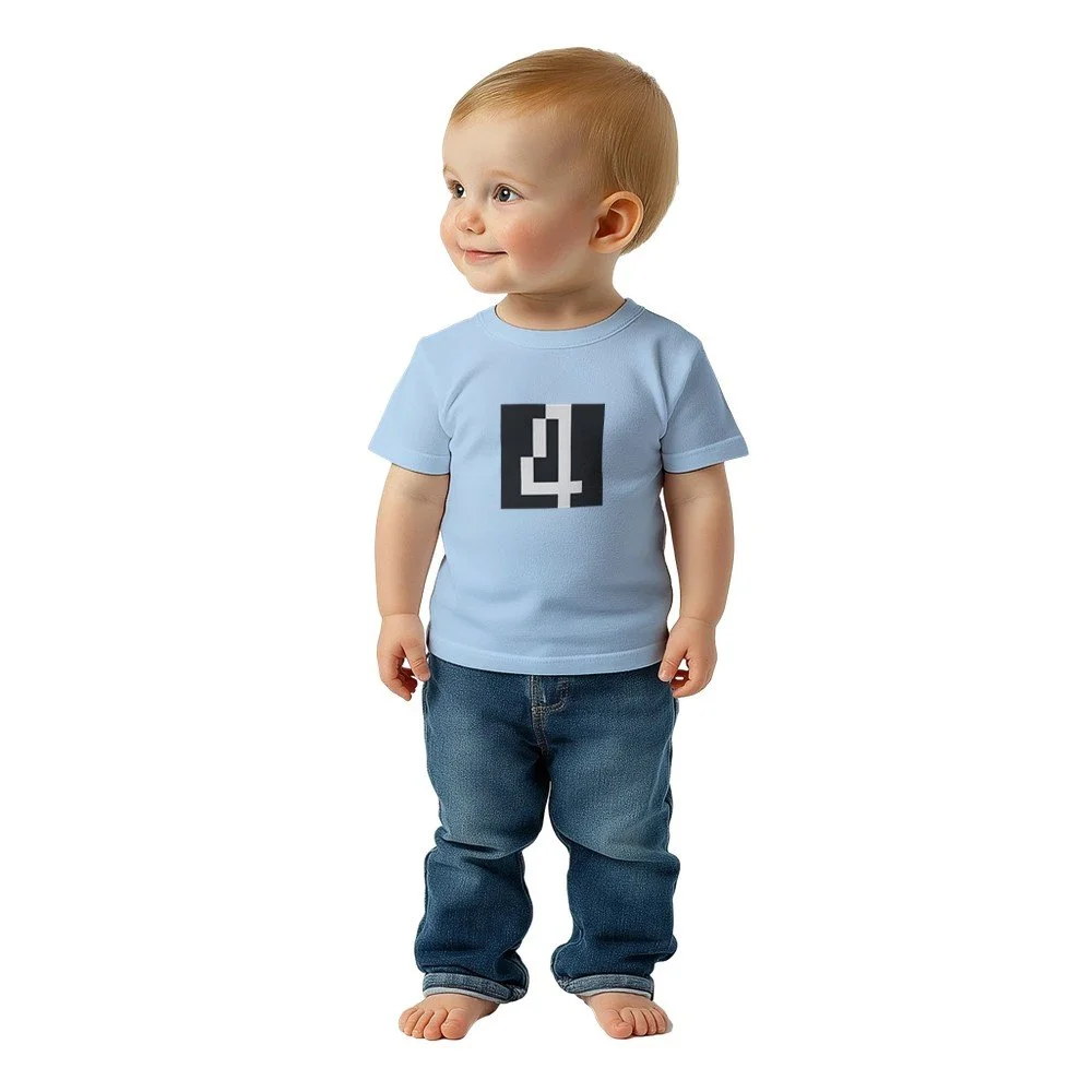 Classic Baby Crewneck T-shirt large front black print