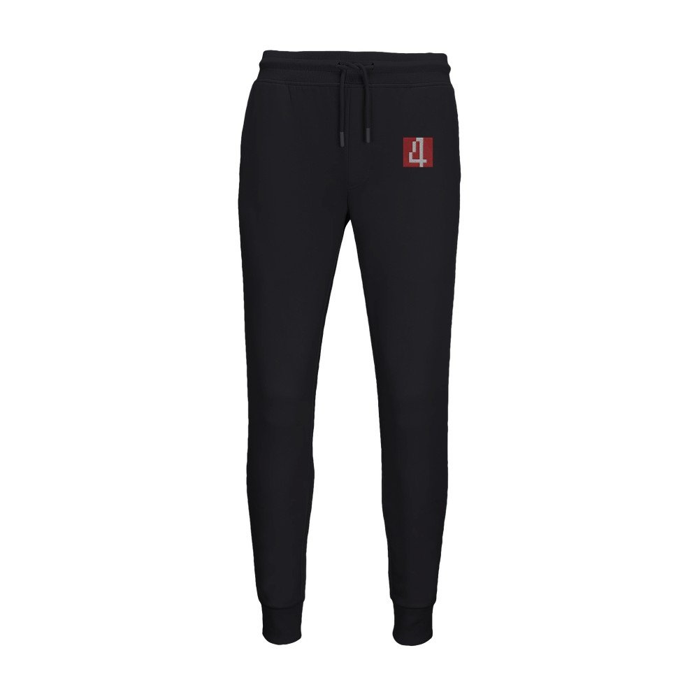 Unisex Jogging Pants With red 4 embroided.
