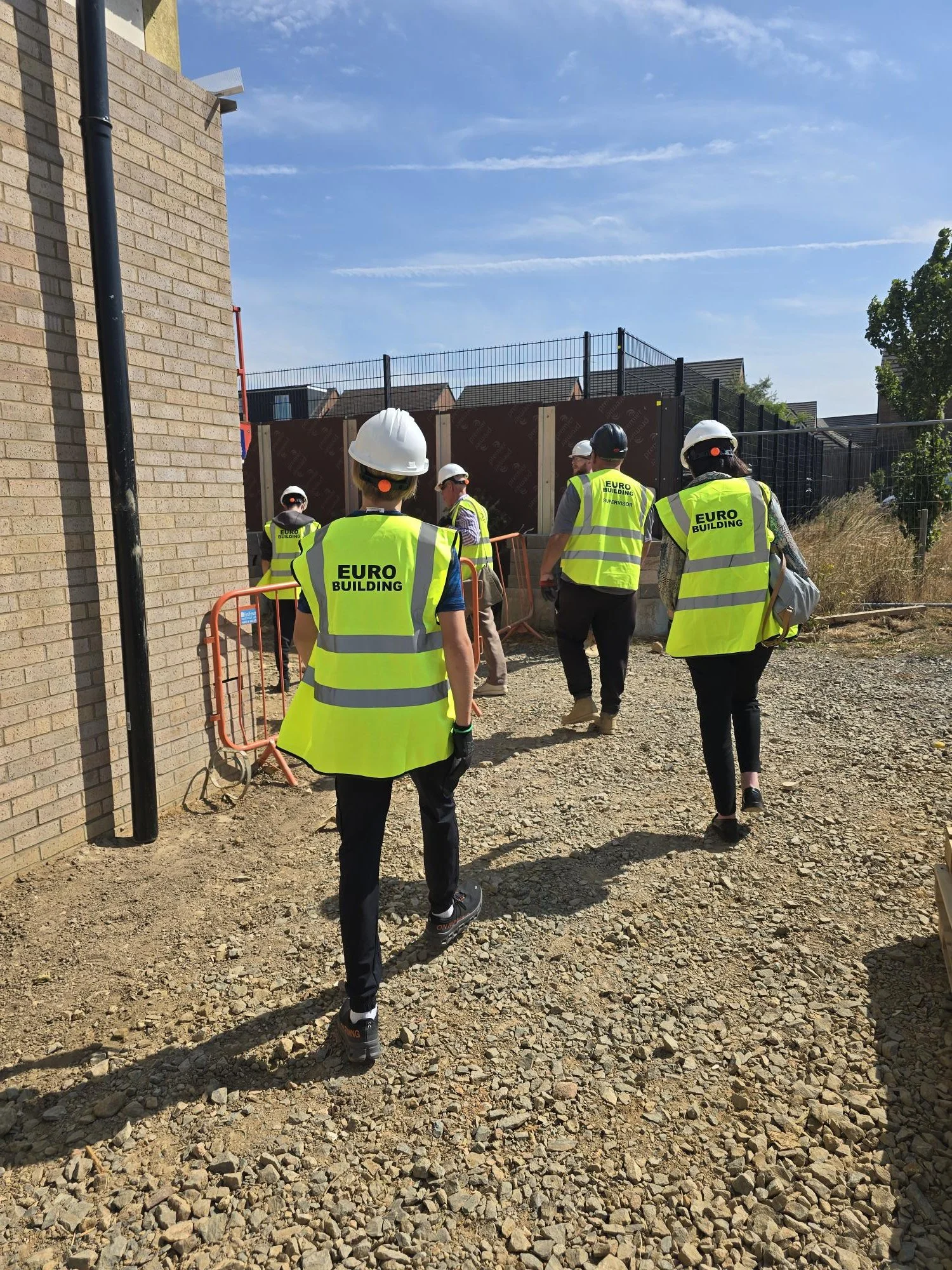 PUPILS VISIT OUR BUCKTON FIELDS JOB