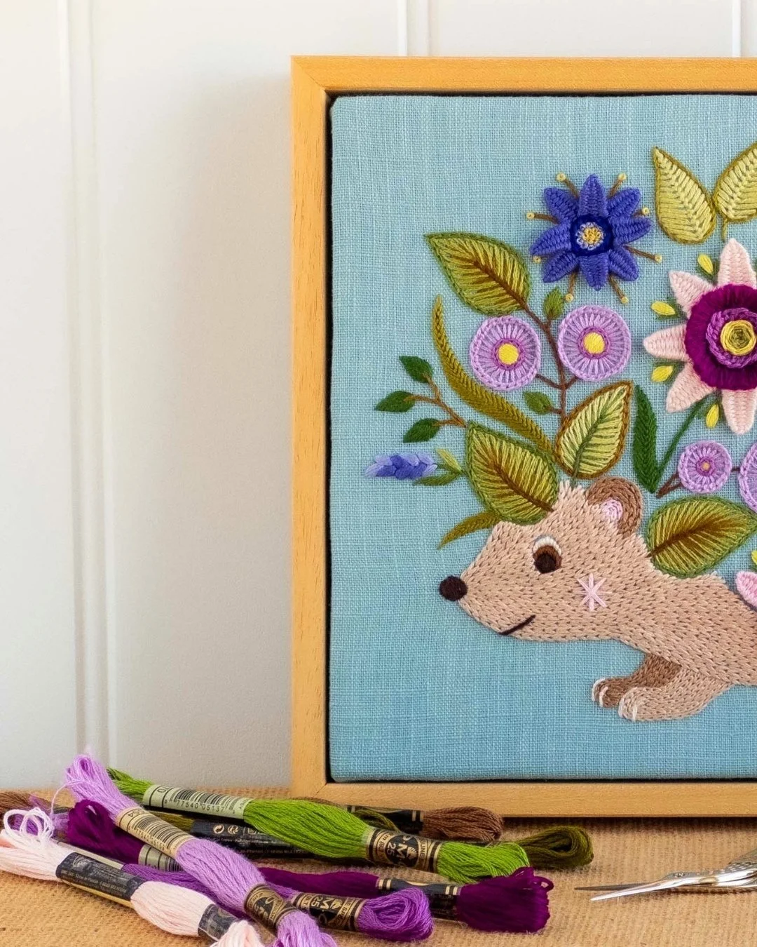✨📣 Last chance for 15% off my new floral hedgehog embroidery pattern &ndash; the HEDGIE15 discount code expires at midnight tonight (BST)! So if Hedgie&rsquo;s on your to-stitch list, head to my website or Etsy shop and use the code at checkout to e