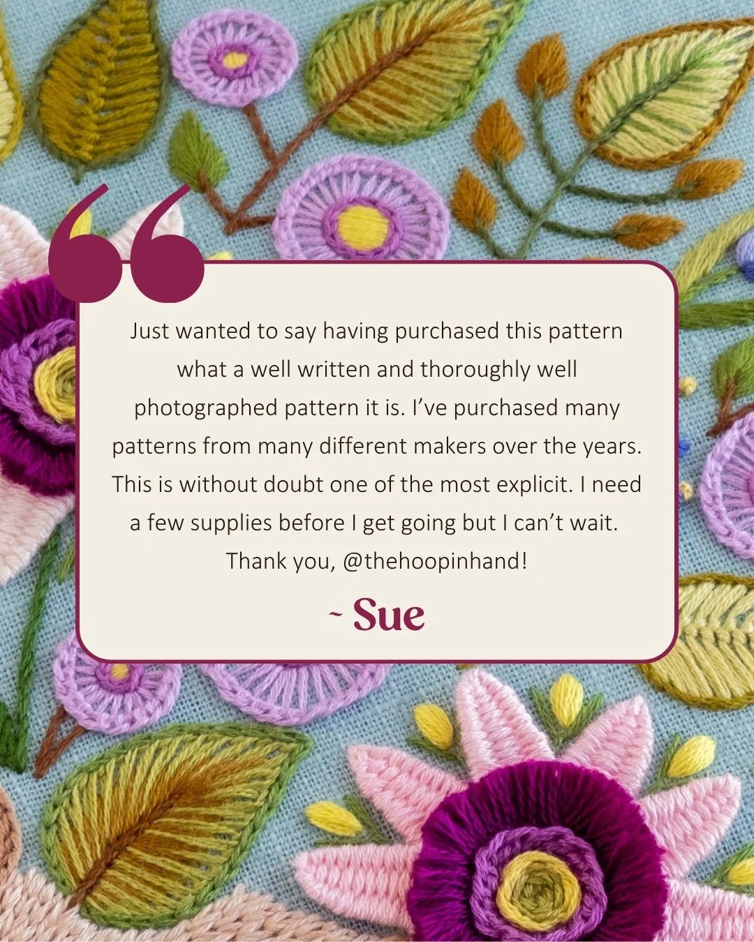 &hearts;️ Thank you so much to @craftysue and @krystalprocell for your lovely feedback on my new floral hedgehog pattern. Reviews and comments like this absolutely make my day! So much work went into pulling all the bits and pieces together for my la