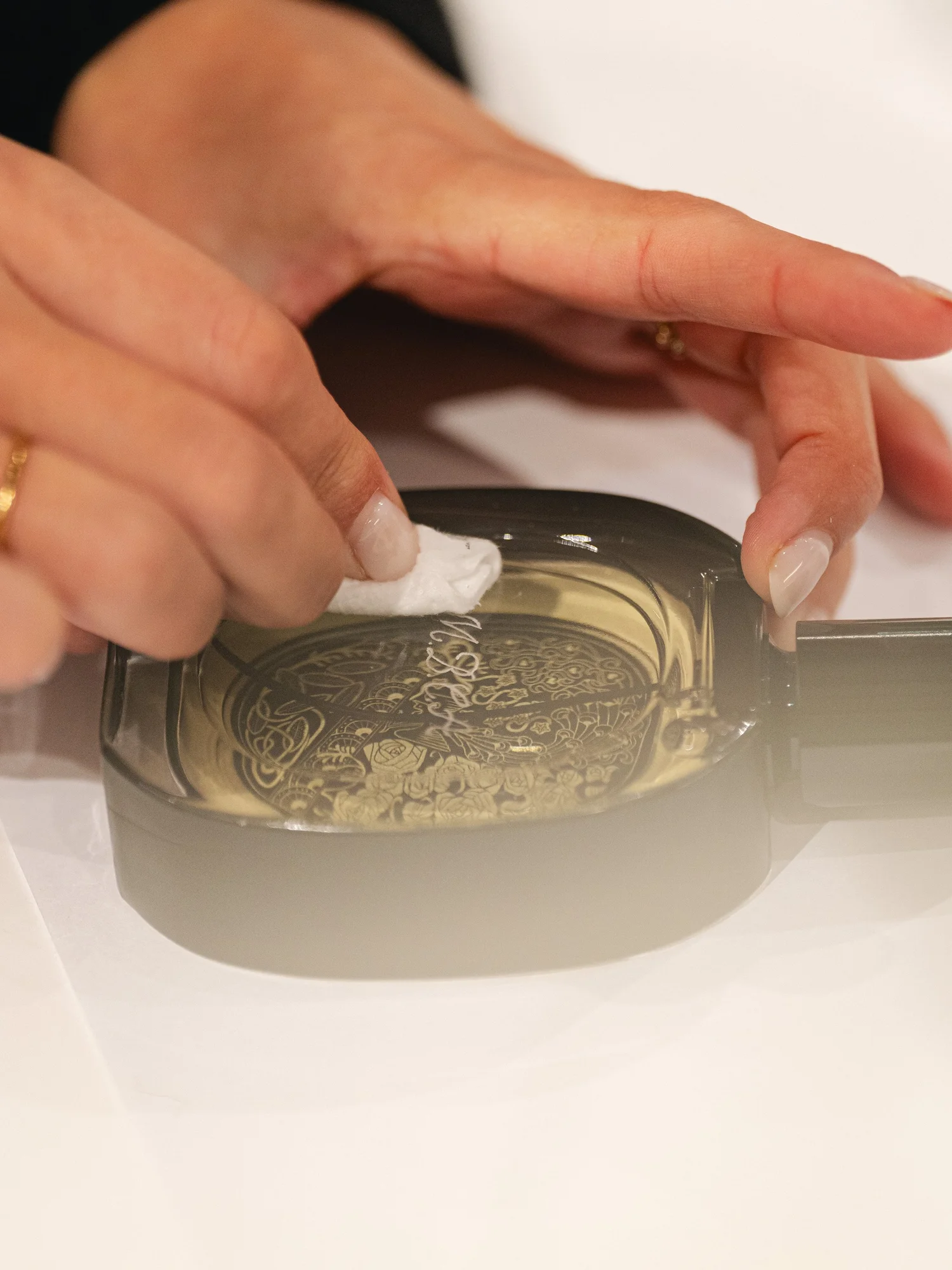 Live Handgravur für eine Brand Activation