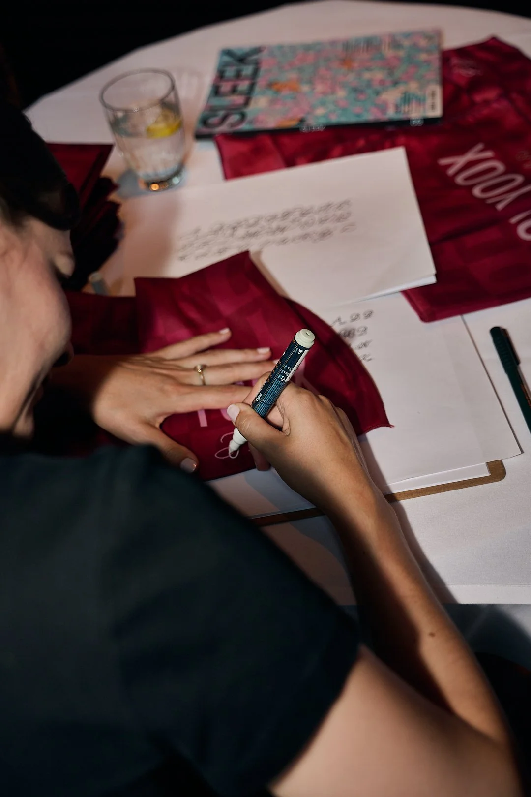 Live Kalligraphie und Personalisierung