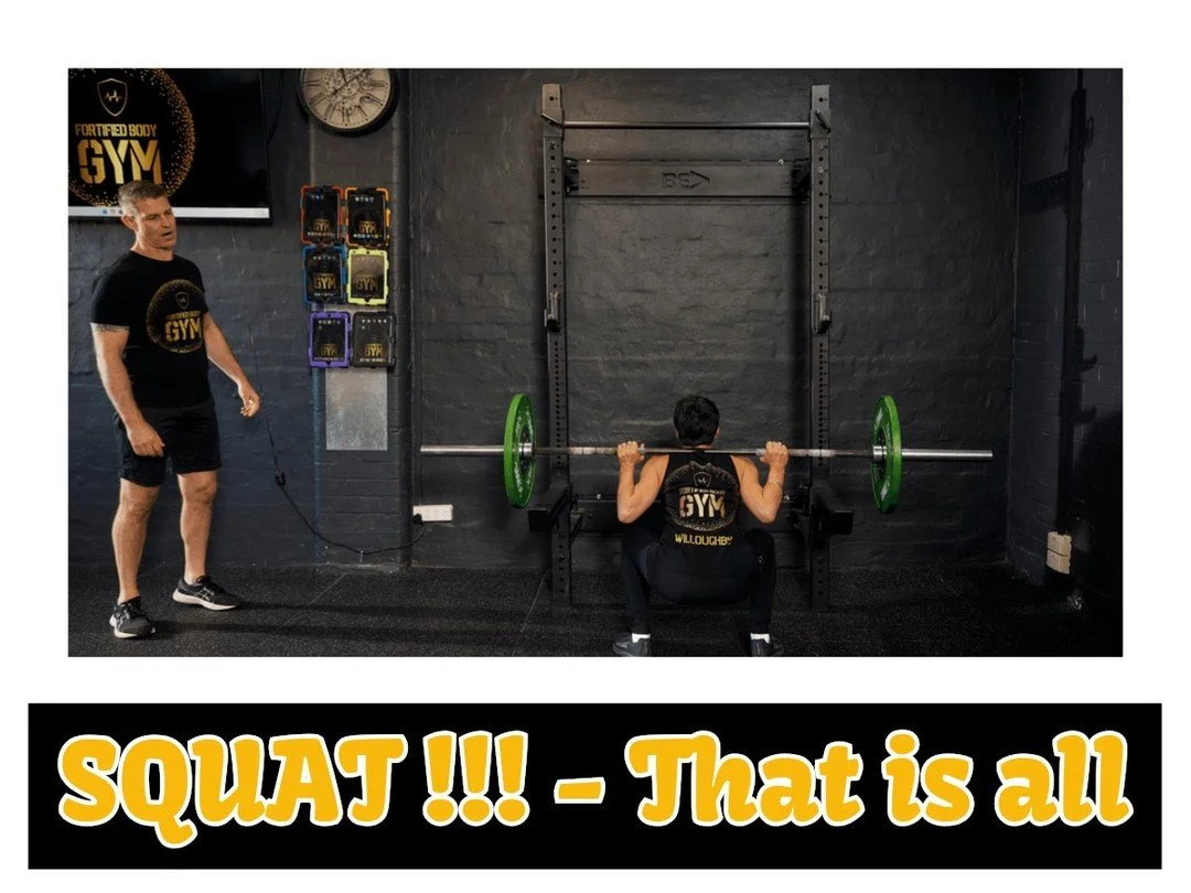 SQUAT!!

Looks simple&hellip; but done right, it changes everything.

More strength.
More control.
More confidence under the bar.

At Fortified, we don&rsquo;t just tell you to squat 
we coach it, refine it, and progress it.

Every rep has a purpose.