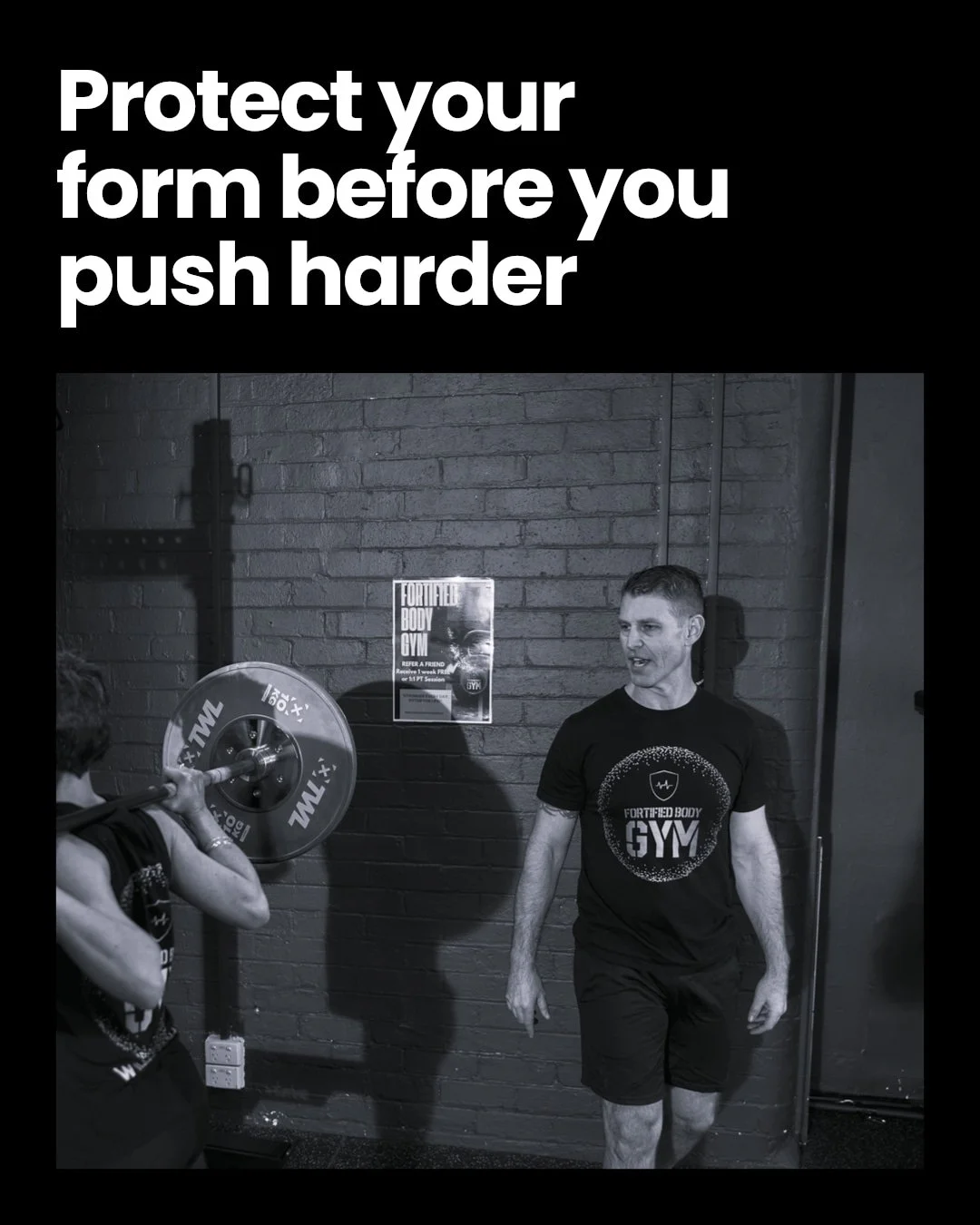 When training gets harder, protect your technique first.
Poor form can cause injury, slow progress, and waste effort.
Focus on movement quality, then raise intensity safely.
Ready to train smarter? Join Fortified Body Gym and master your technique wi