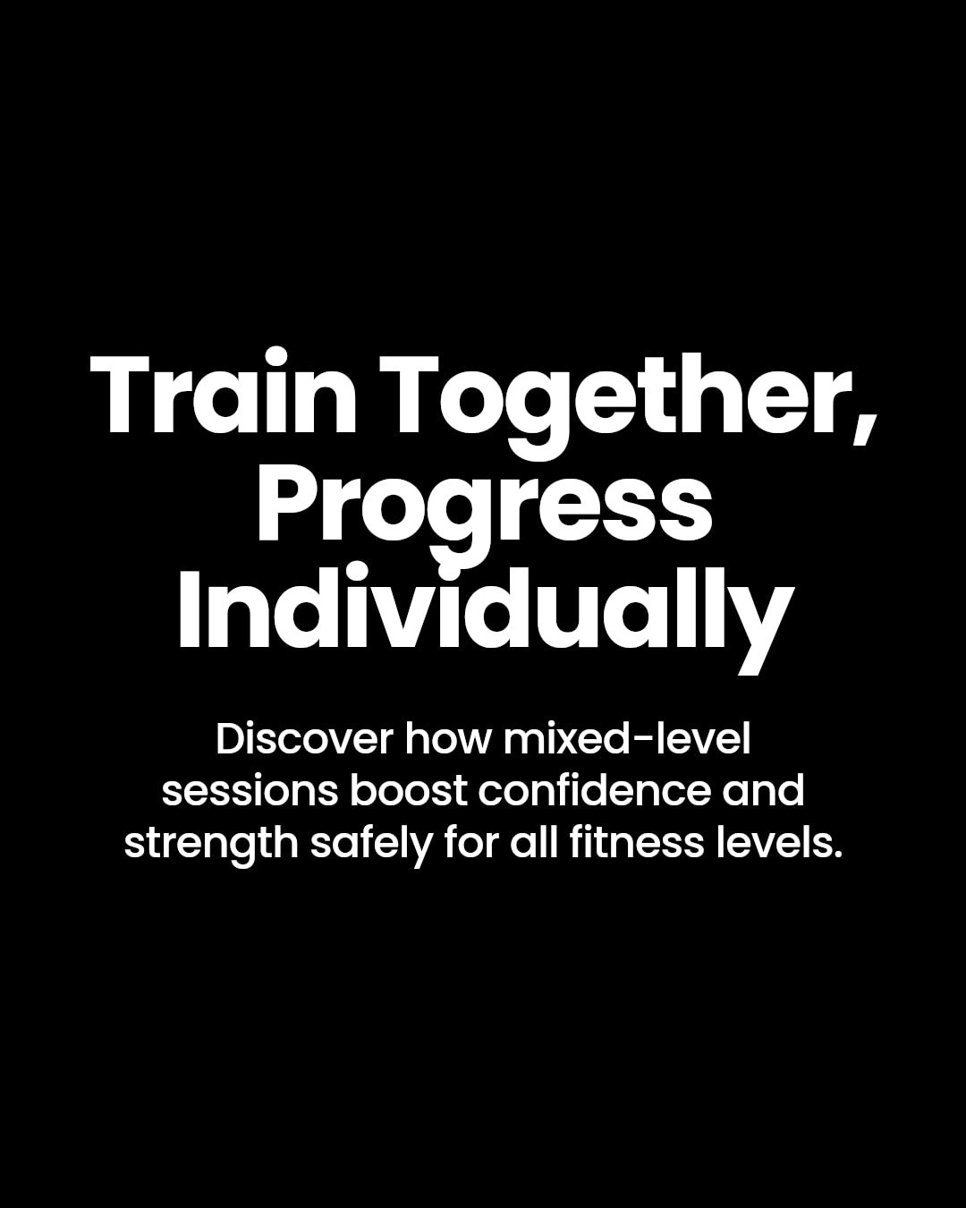 Why train beginners and pros together?

Structured progression lets everyone improve at their own pace within the same session. Beginners build confidence while experienced lifters push strength safely.

Ready to train smarter, not just harder? #will