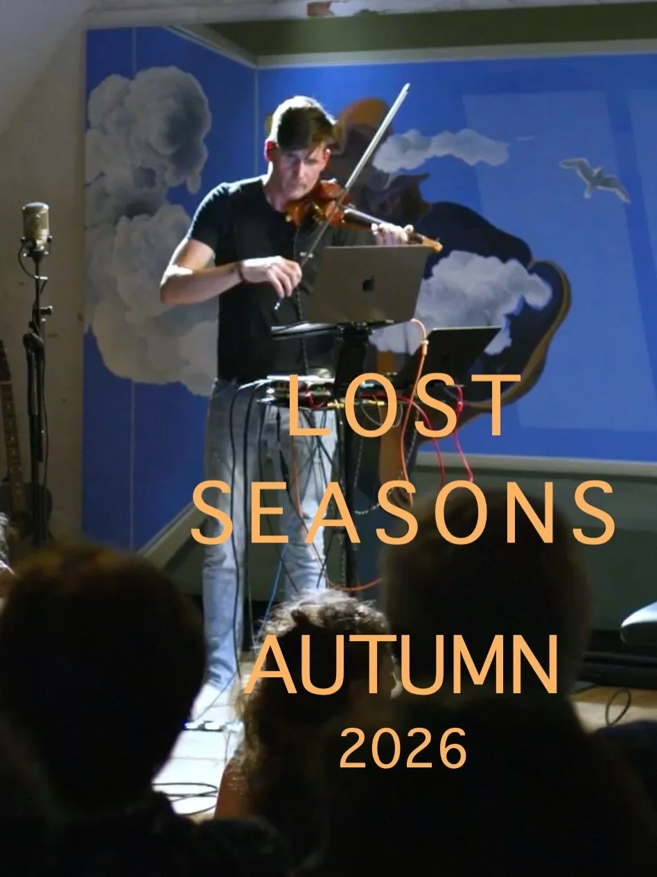 Lost Seasons is heading out again this autumn!

After months of rebuilding, refining and sharing pieces of the work here, I&rsquo;m really looking forward to taking the full piece to three very different places:

17 Oct &mdash; Hosek Contemporary, Be