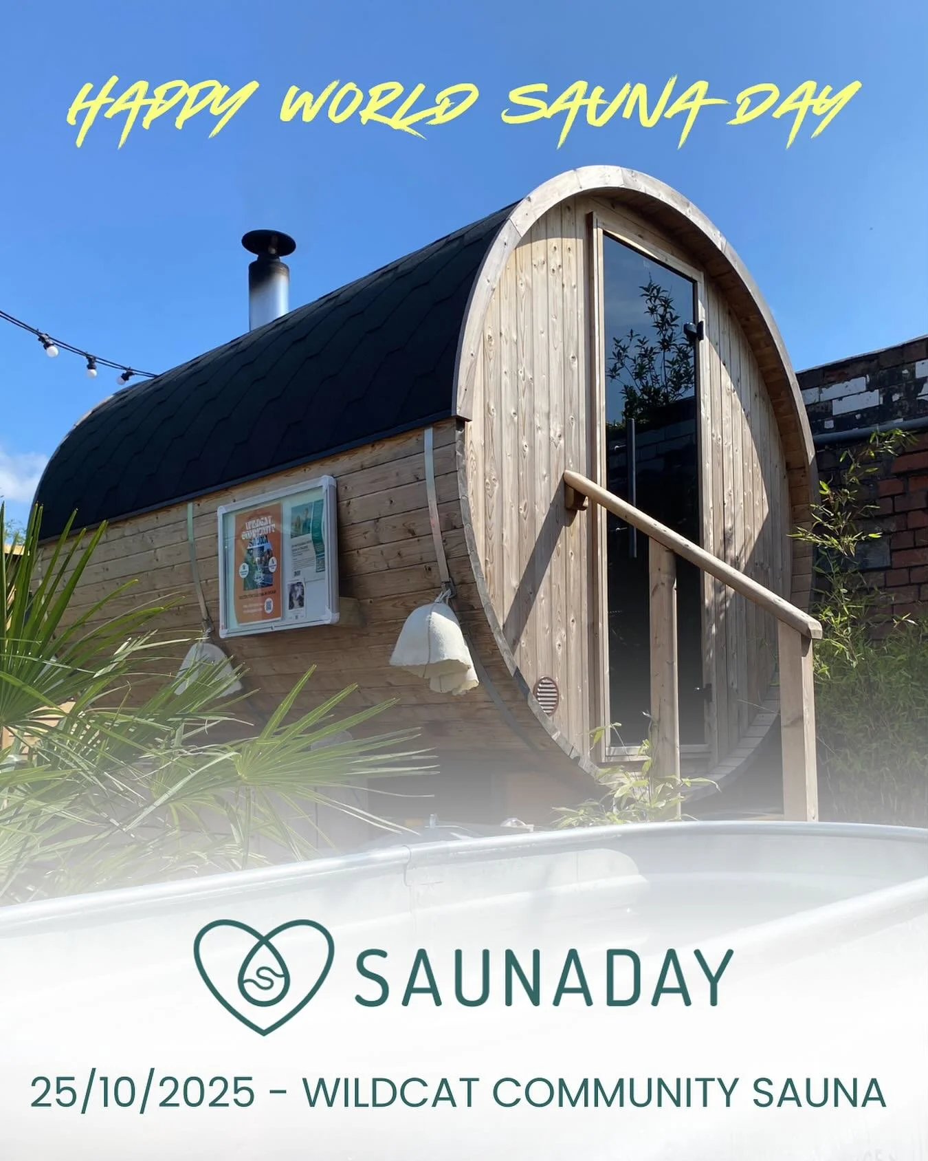 Today is World Sauna Day! 
Wildcat Community sauna would love to welcome you 🔥 Whether you’re a curious sauna newbie or a seasoned sauna lover, this is your cue to book in for a visit!
Sauna regulars ✨ we would love to know about your experi