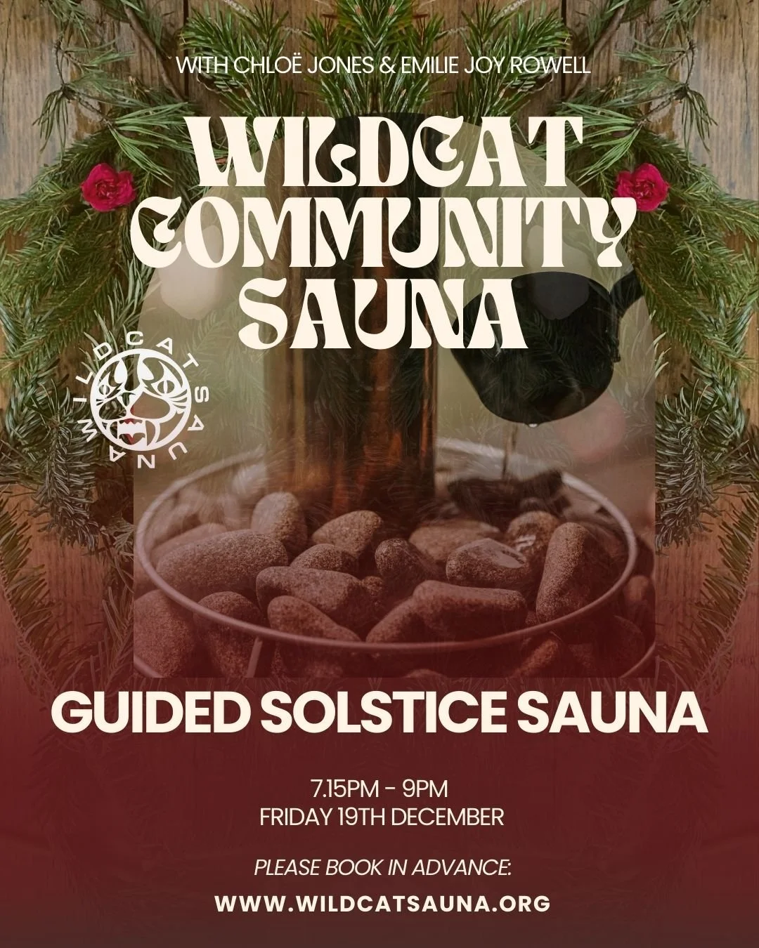 🕯As the wheel of the year turns and we approach the shortest day, we&rsquo;ll be celebrating with a session blending ritual and steam with time for intention setting, meditation, and embodiment practices that reflect this shift in the year.

With sa