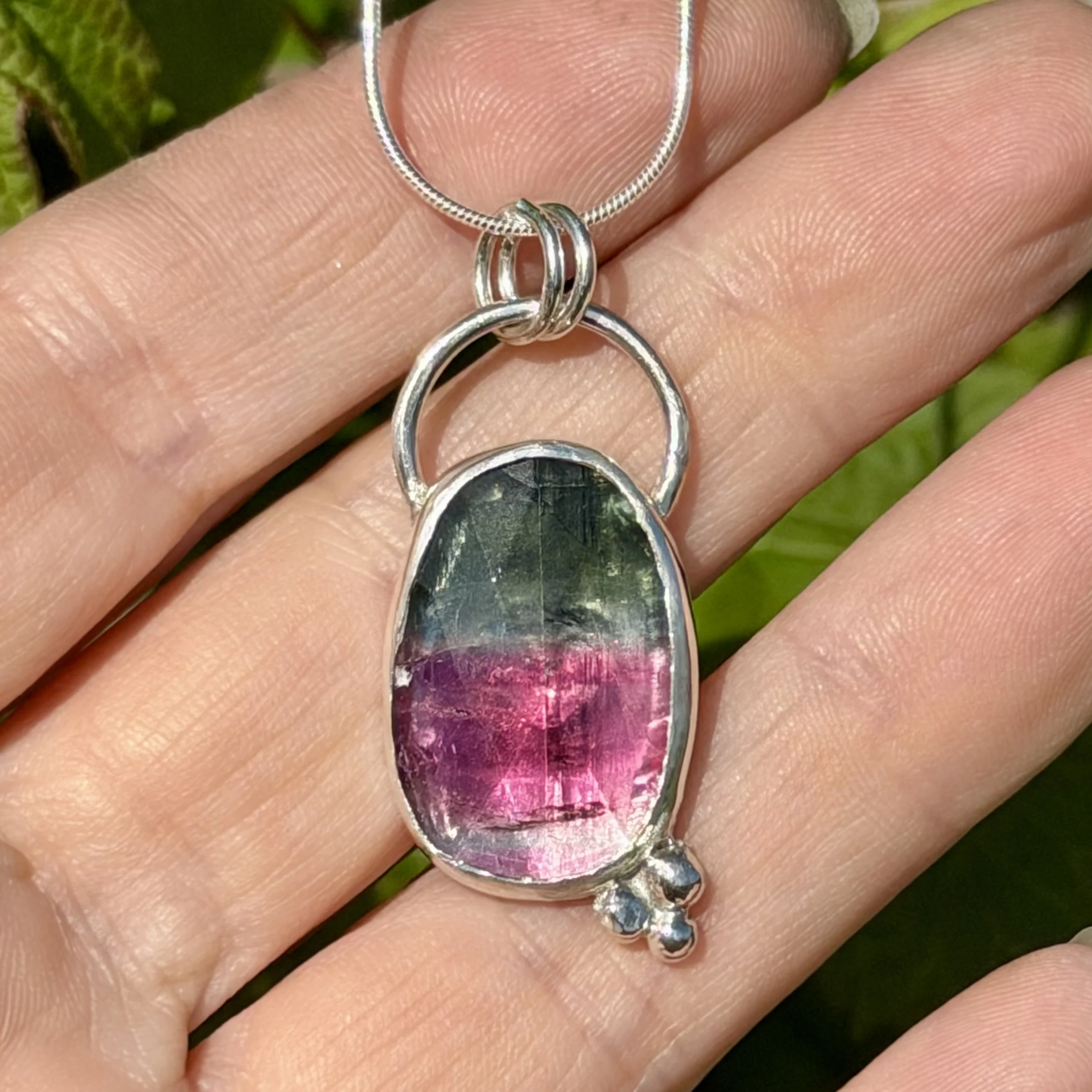Watermelon Tourmaline Pendant