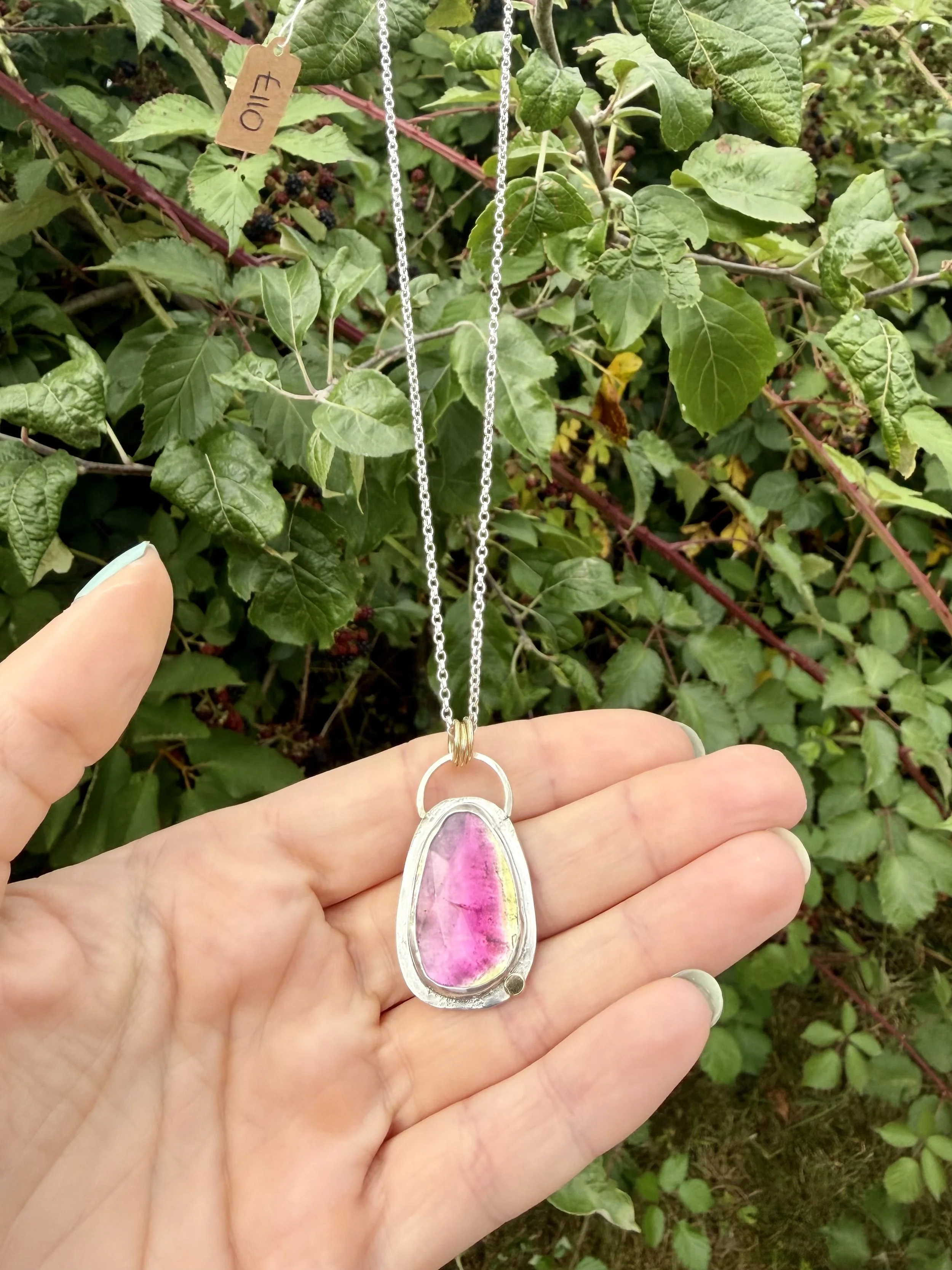 Watermelon Tourmaline Pendant