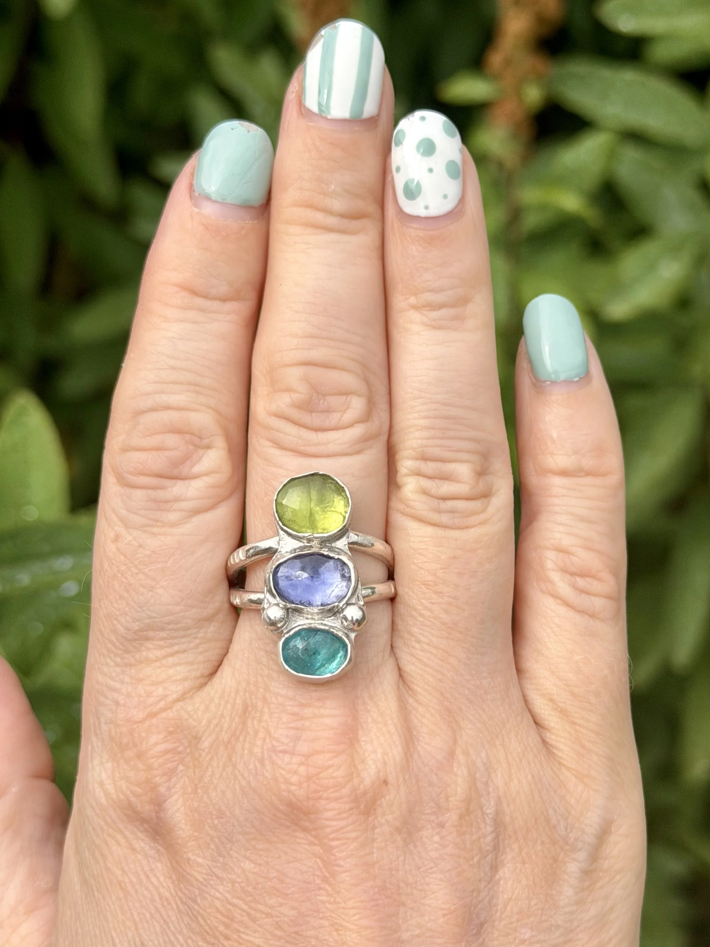 Multi Gem Ring - Size R