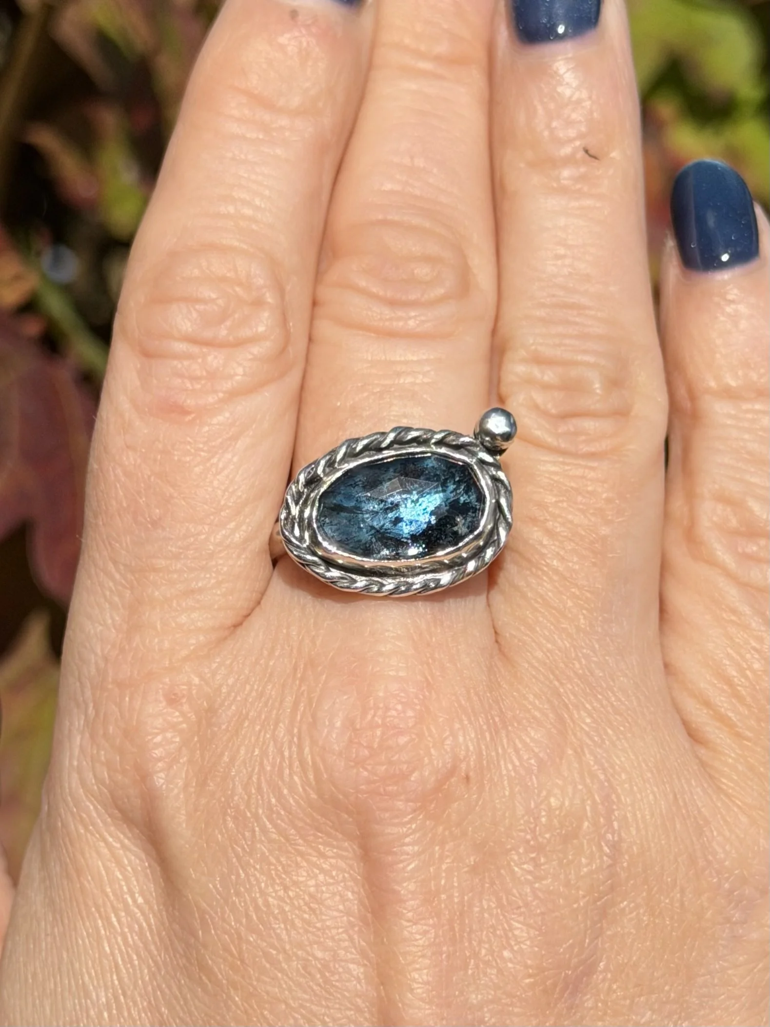 Blue Kyanite Ring | Size R