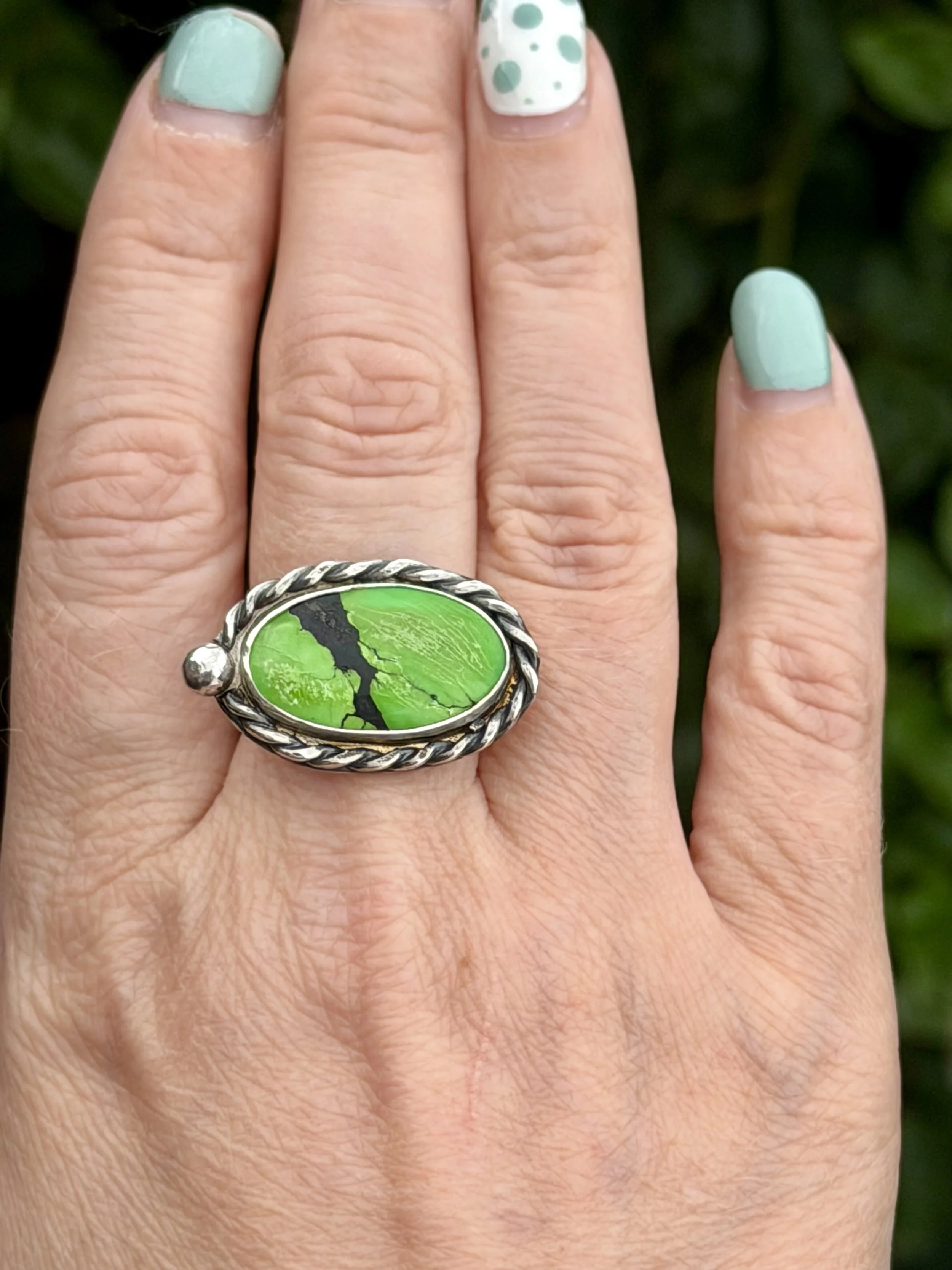 Carico Lake Turquoise Ring – Size N