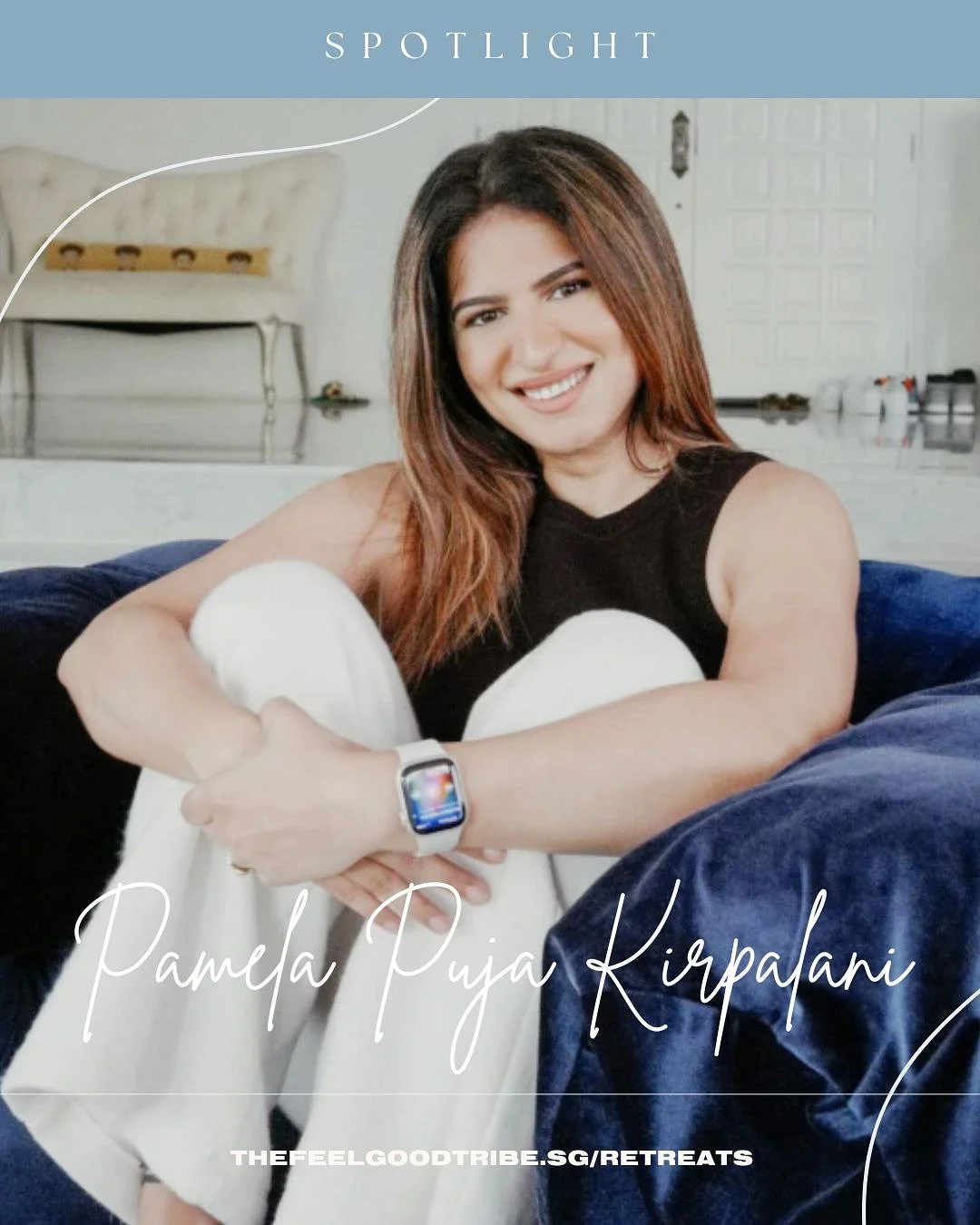 ✨ Feel Balanced Spotlight ✨
We&rsquo;re so excited to welcome Pamela Puja Kirpalani from @innerhighlivingofficial to The Feel Balanced Retreat on 24 May for a powerful NLP Meditation session 💫

Pamela is an NLP Coach, Trainer &amp; Author of WHOLE, 